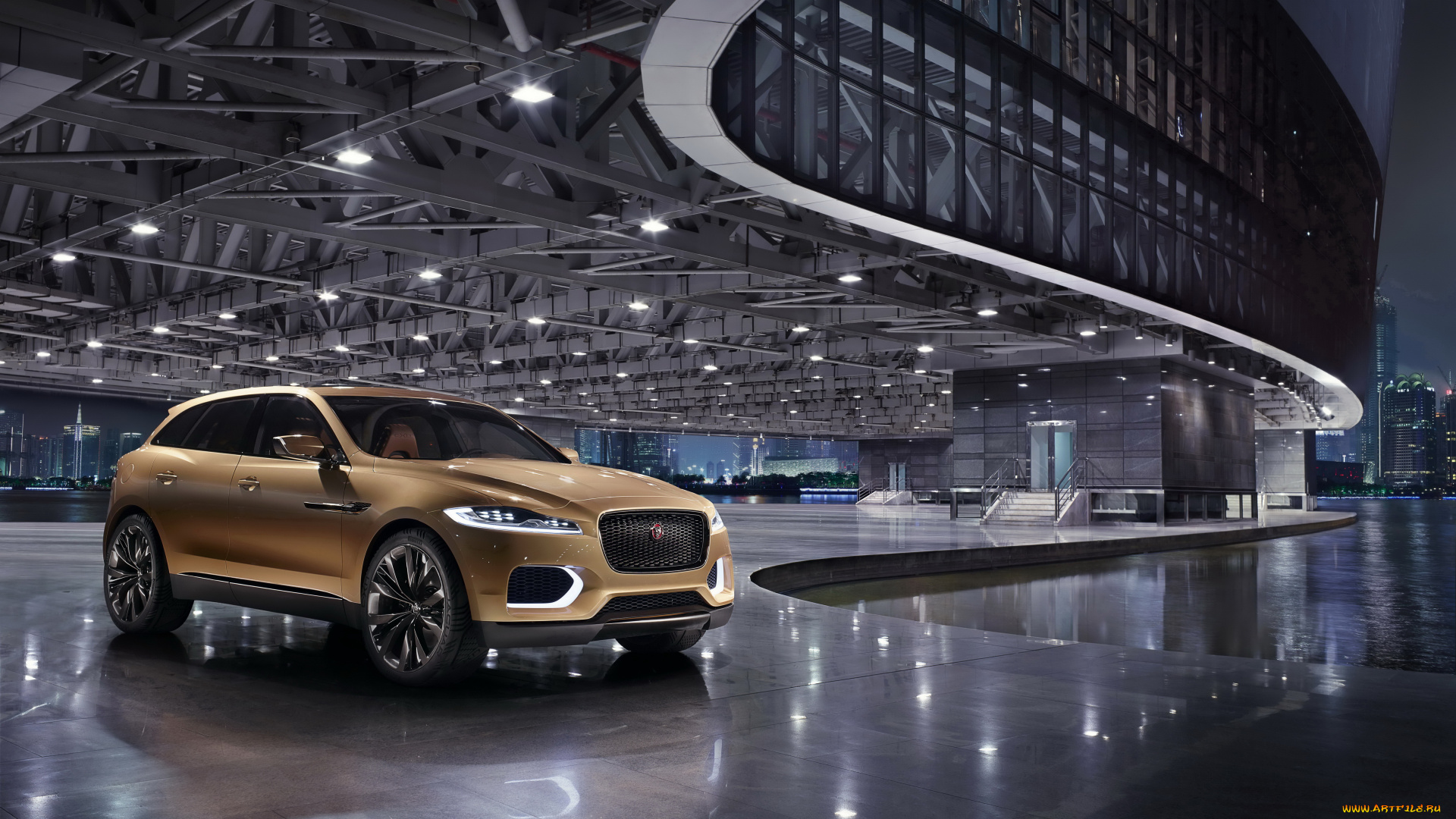 2013, jaguar, c-x17, 5-seater, автомобили, jaguar, город, ночь, огни