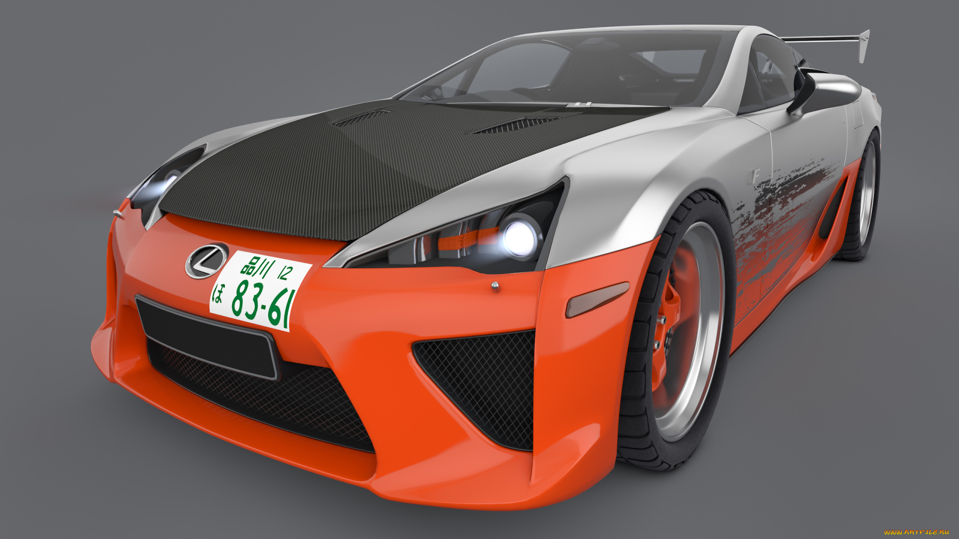 автомобили, 3д, lexus, 2010