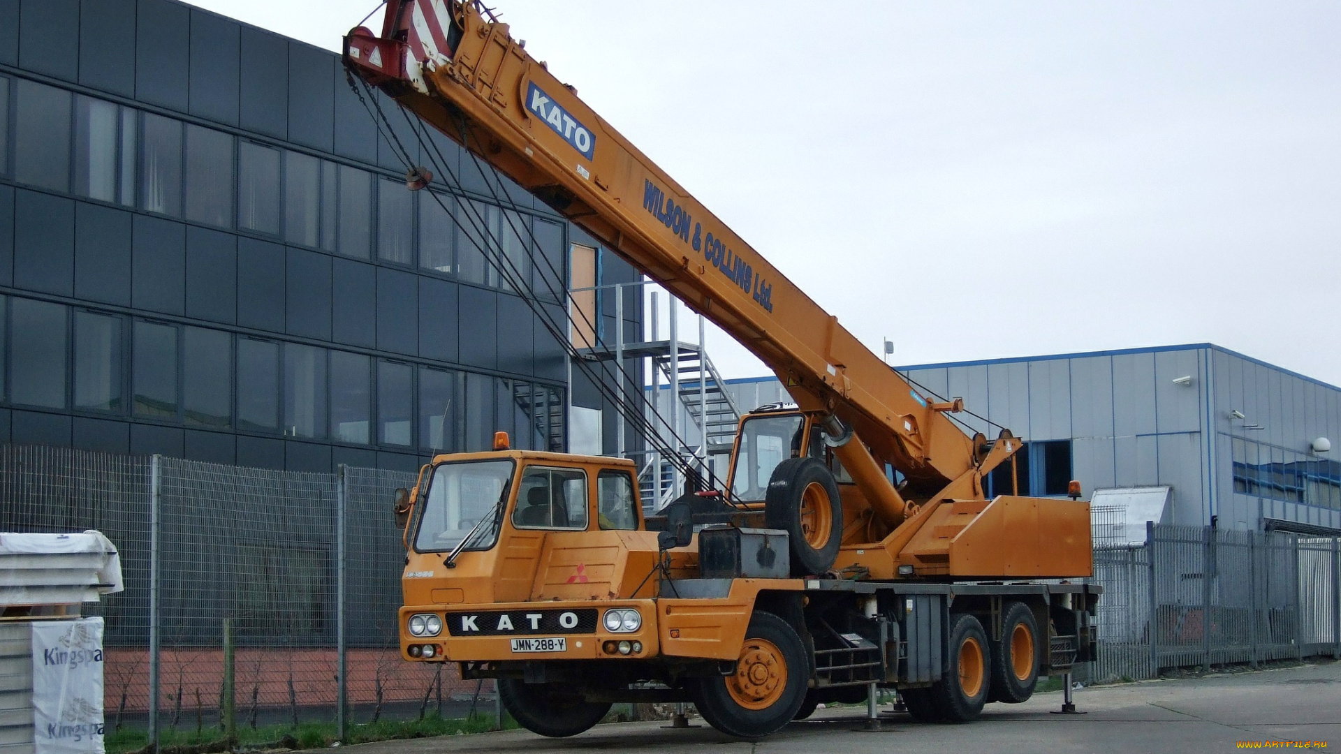kato, техника, краны, стрела, автокран