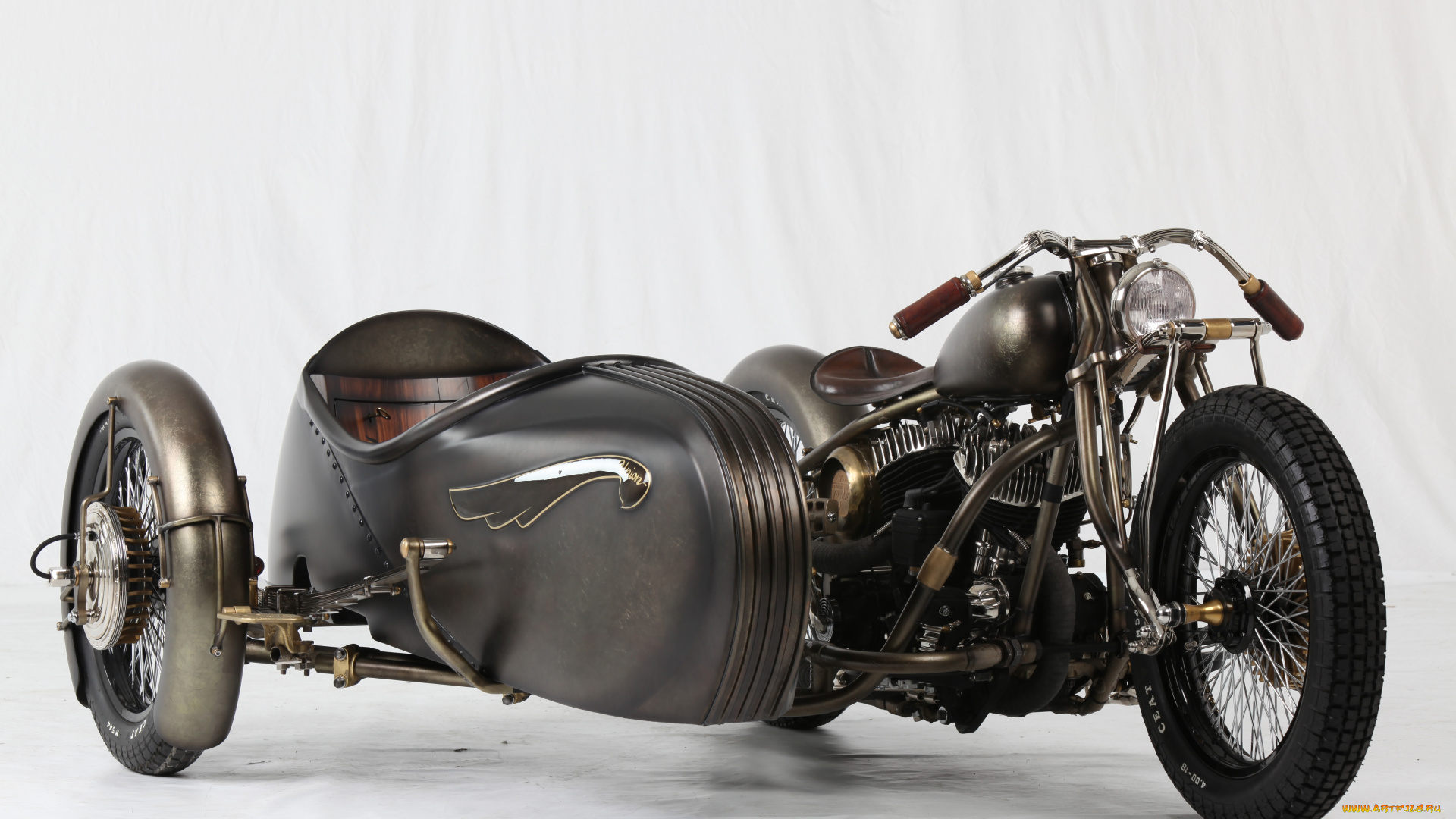 мотоциклы, мотоциклы, с, коляской, custom, bike