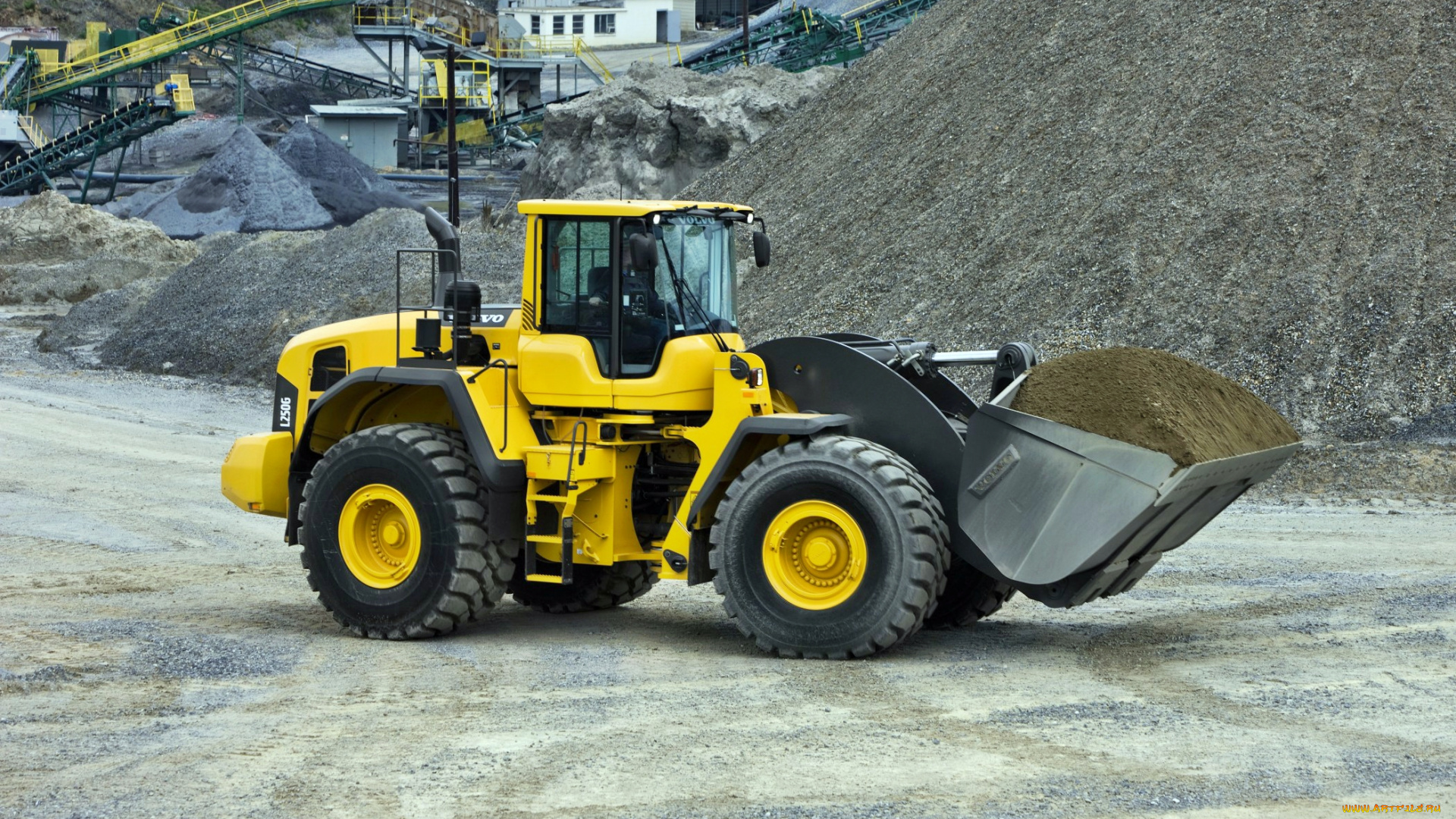 volvo, l250g, wheel, loader, техника, строительная, техника, ковш, трактор, дорога