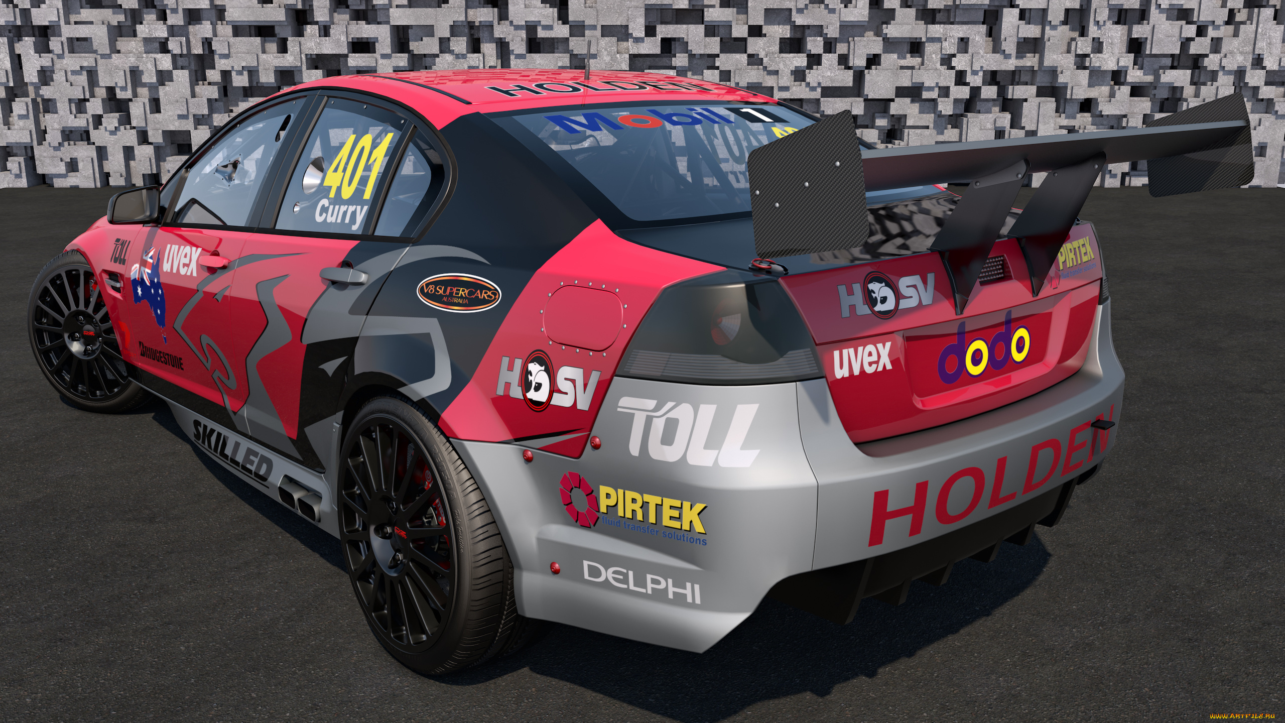 автомобили, 3д, 2011, holden, commodore, v8, supercar