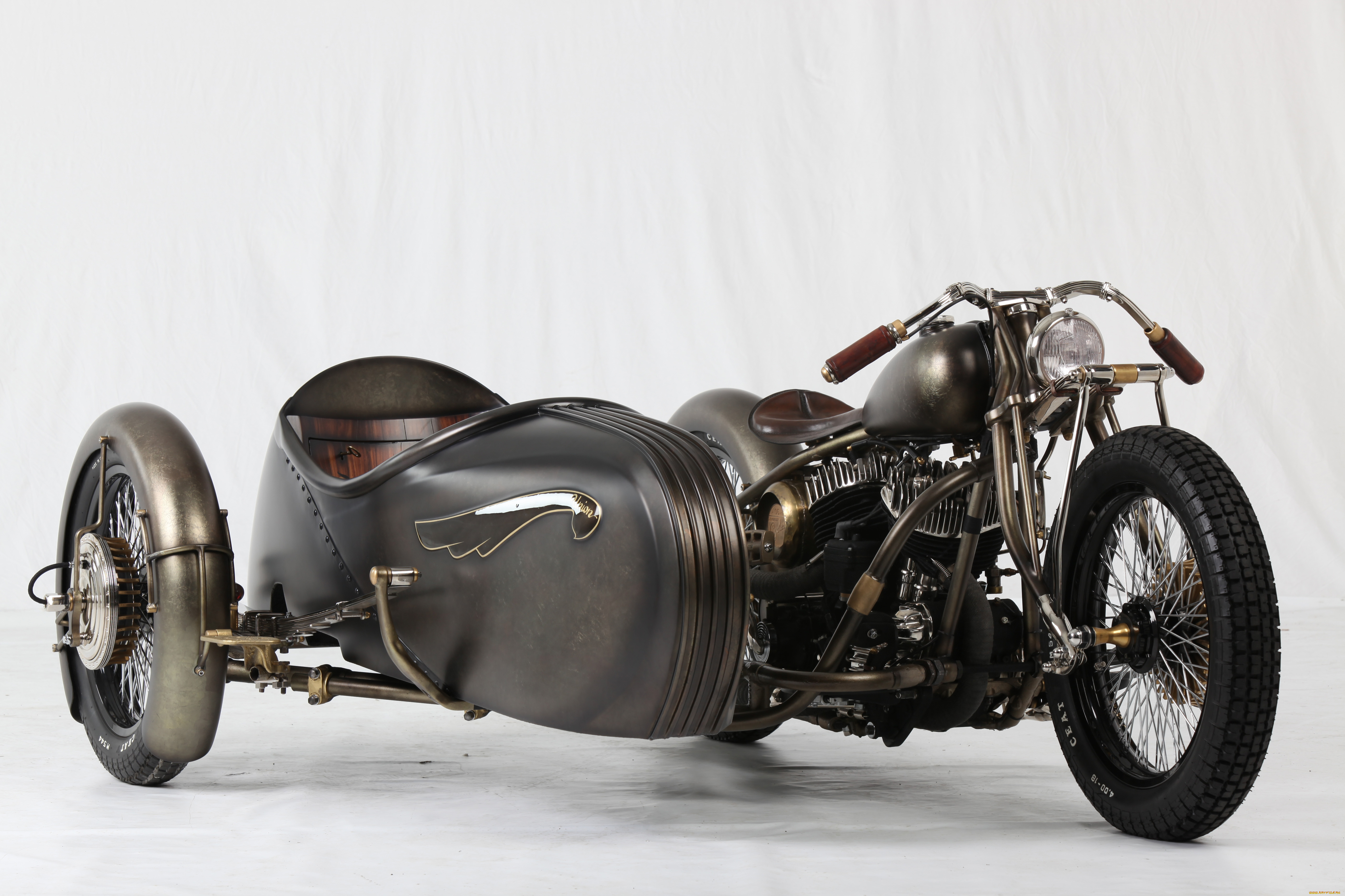 мотоциклы, мотоциклы, с, коляской, custom, bike