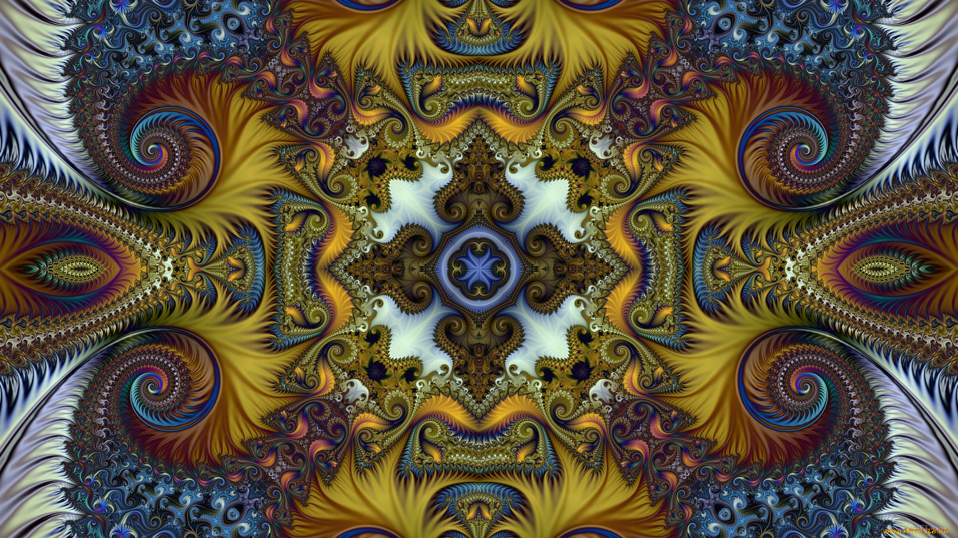 3д, графика, фракталы, , fractal, узор, фон, цвета