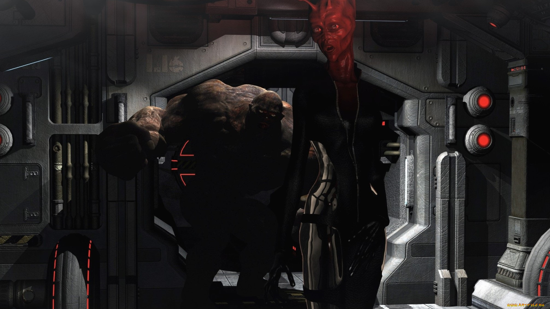 3д, графика, существа, , creatures, космический, корабль, существа