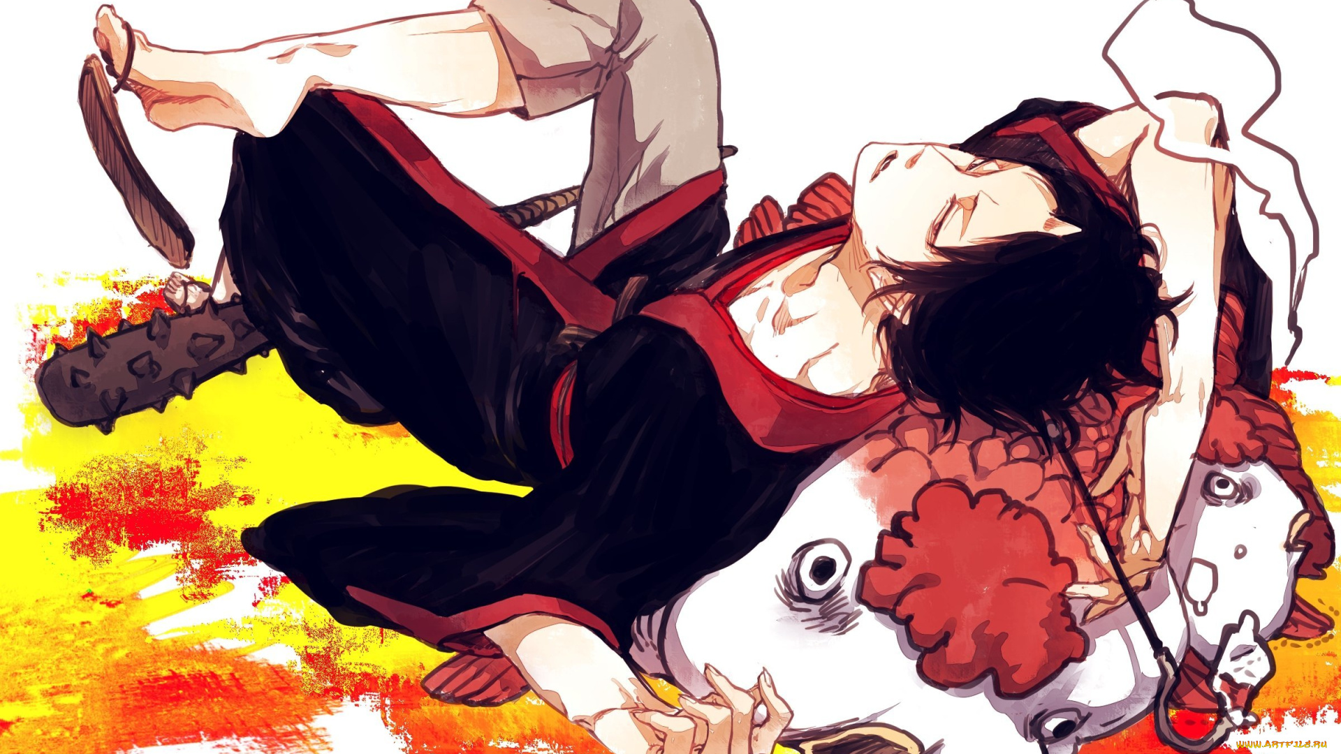 hoozuki, no, reitetsu, аниме, unknown, , другое, парень, hoozuki, хладнокровный, ходзуки, no, reitetsu, лень, дубина, рыбы