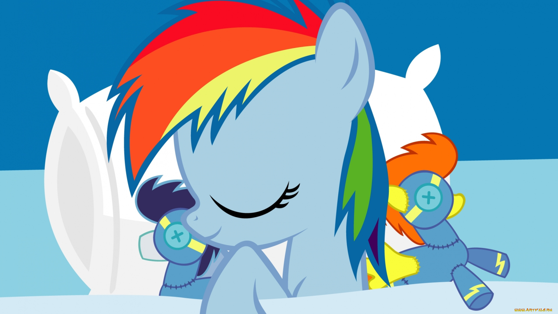 мультфильмы, my, little, pony, фон, пони