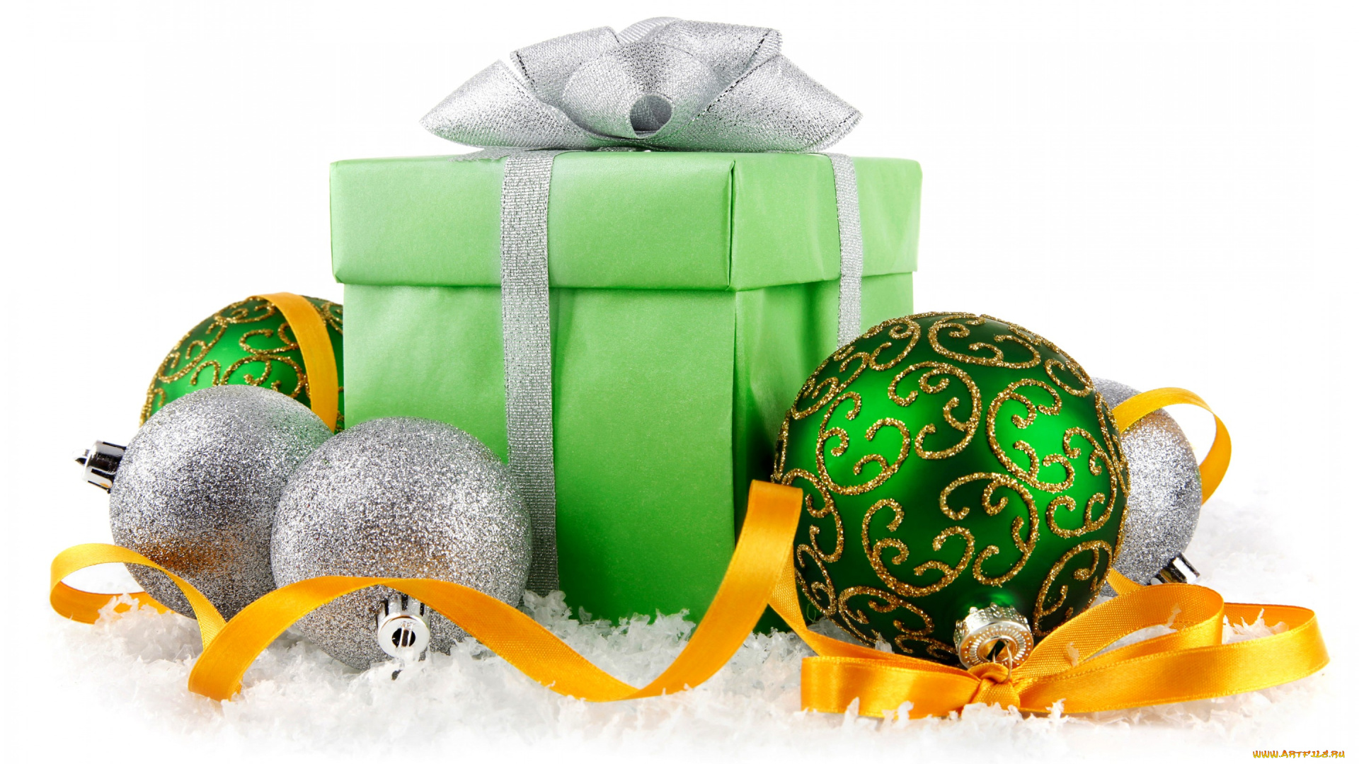 праздничные, подарки, и, коробочки, new, year, christmas, decoration, balls, snow, новый, год, украшения, шары