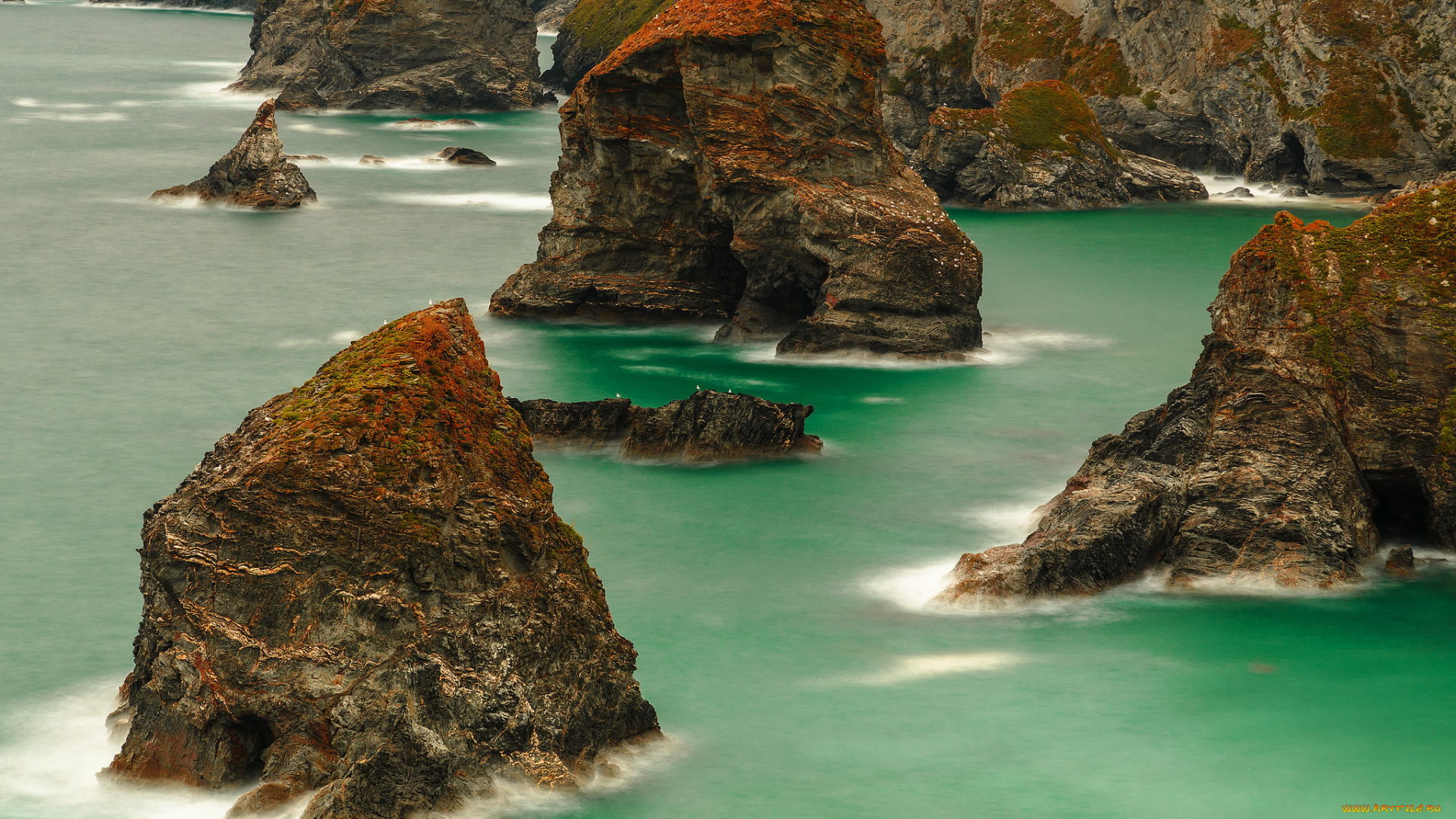 природа, побережье, пейзаж, берег, скалы, море