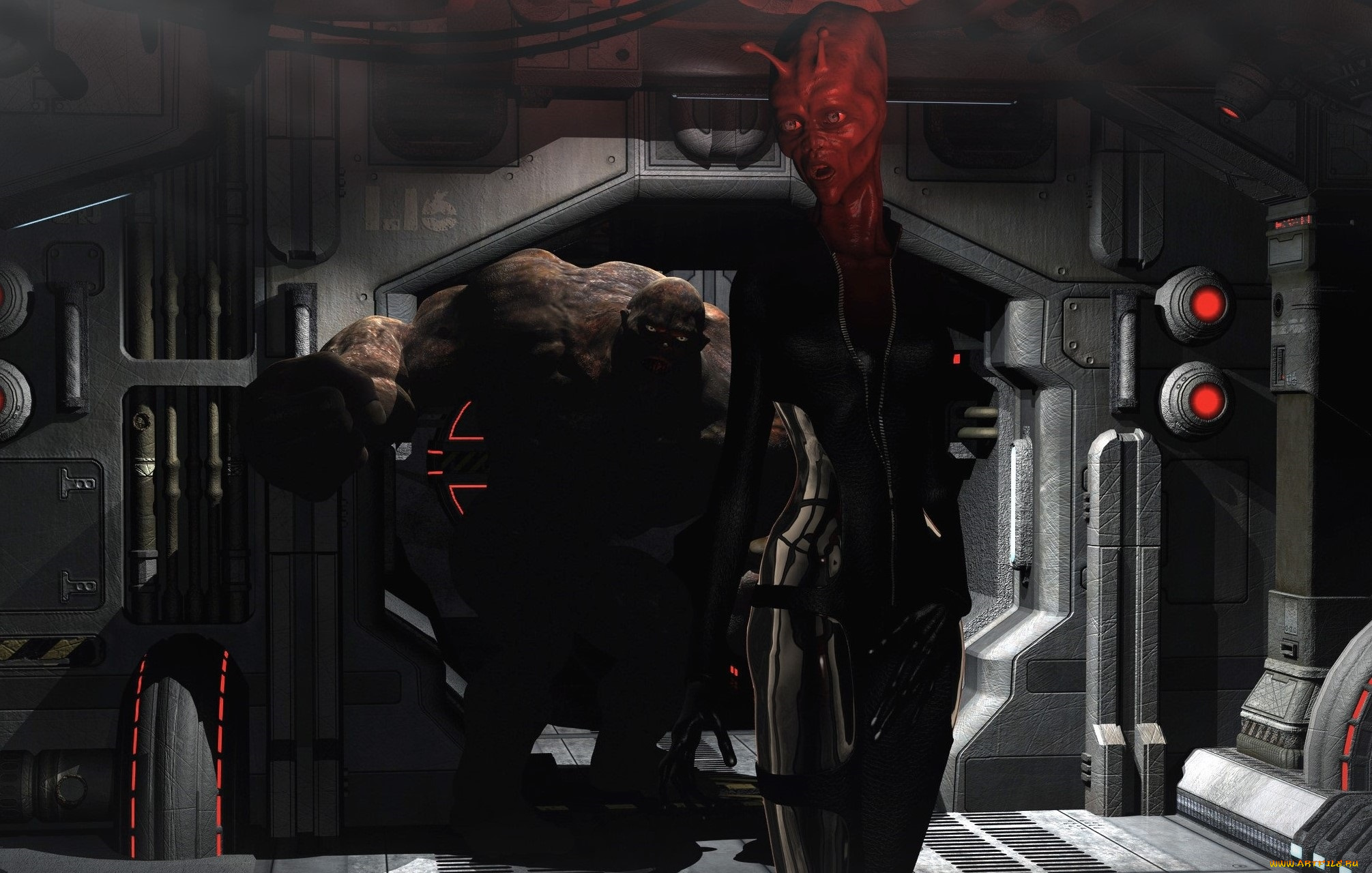 3д, графика, существа, , creatures, космический, корабль, существа