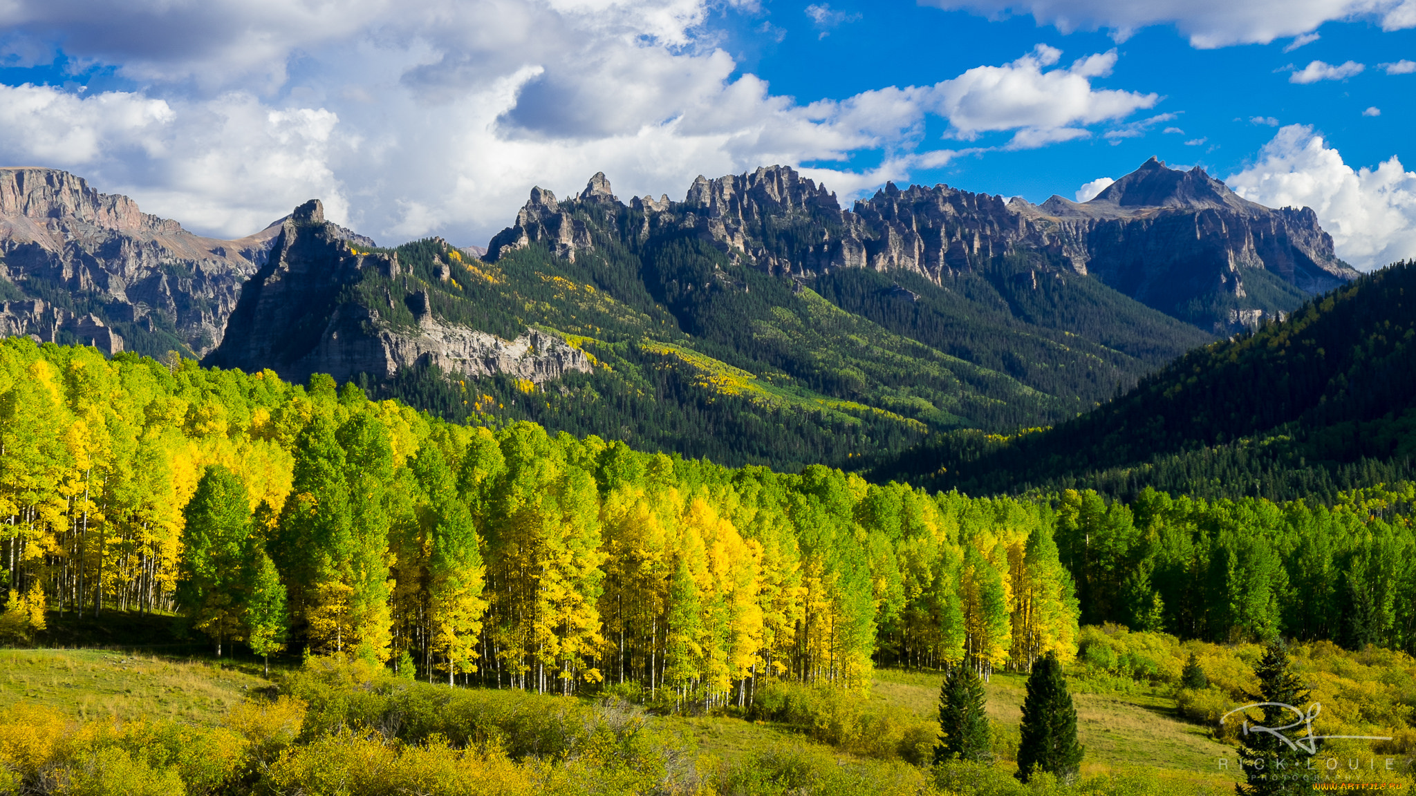 природа, пейзажи, горы, лес, осень