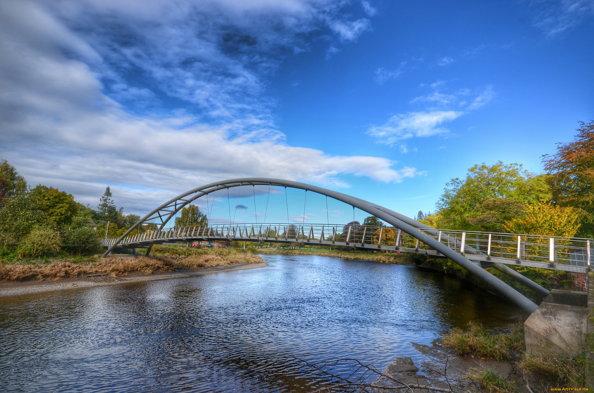 природа, реки, озера, лес, река, мост