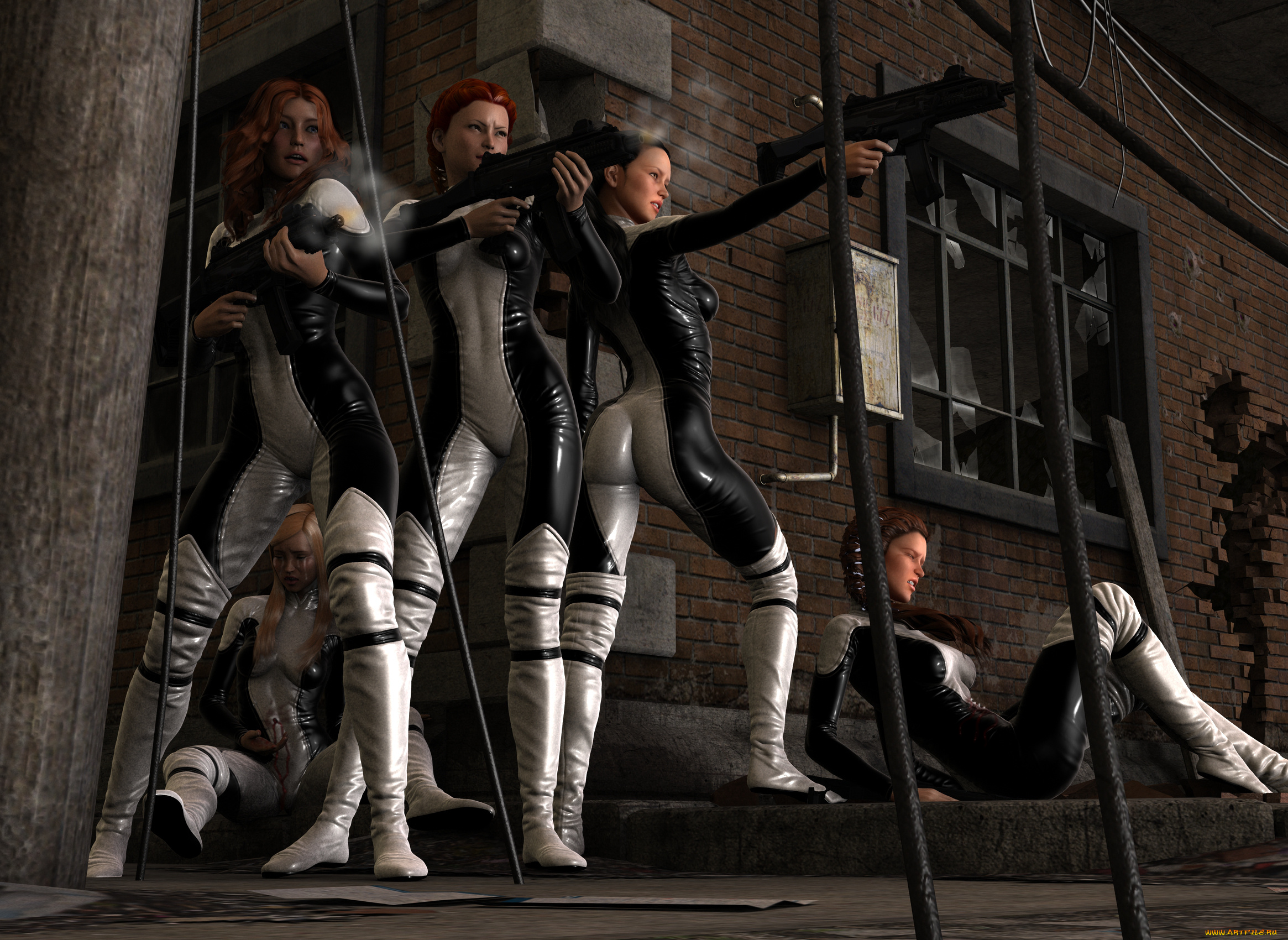 3д, графика, фантазия, , fantasy, оружие, взгляд, девушка