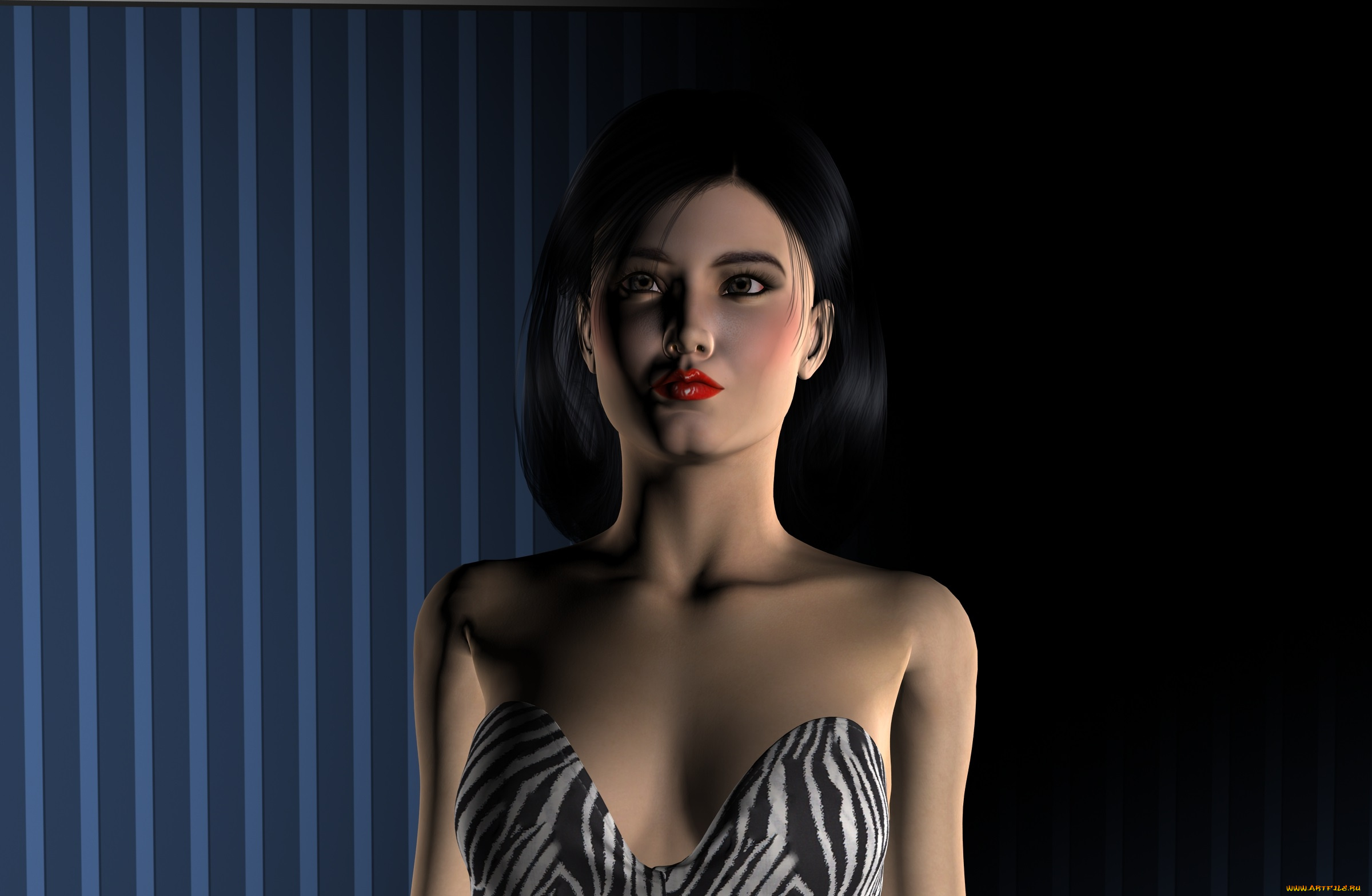 3д, графика, портрет, , portraits, фон, взгляд, девушка