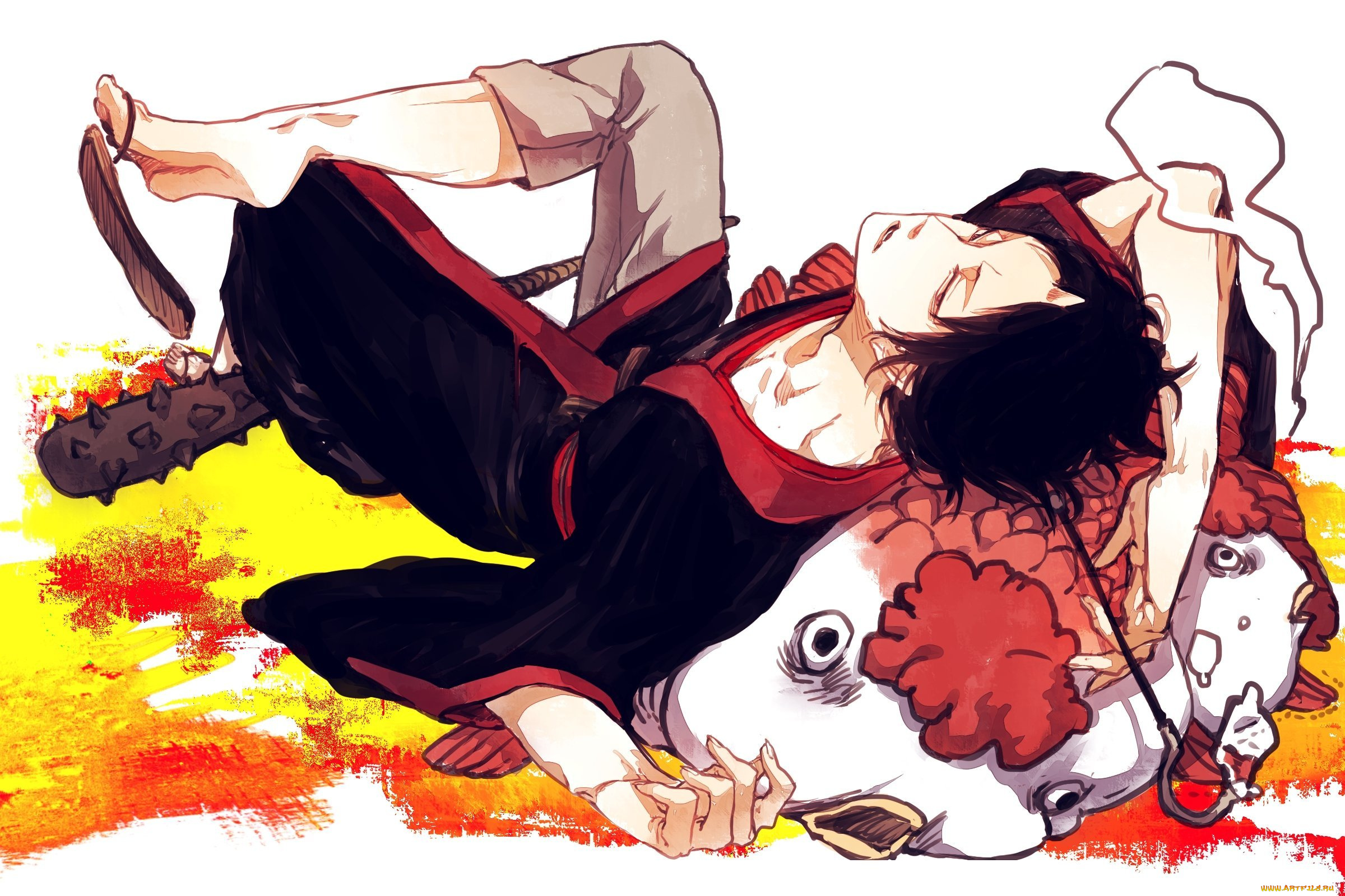 hoozuki, no, reitetsu, аниме, unknown, , другое, парень, hoozuki, хладнокровный, ходзуки, no, reitetsu, лень, дубина, рыбы