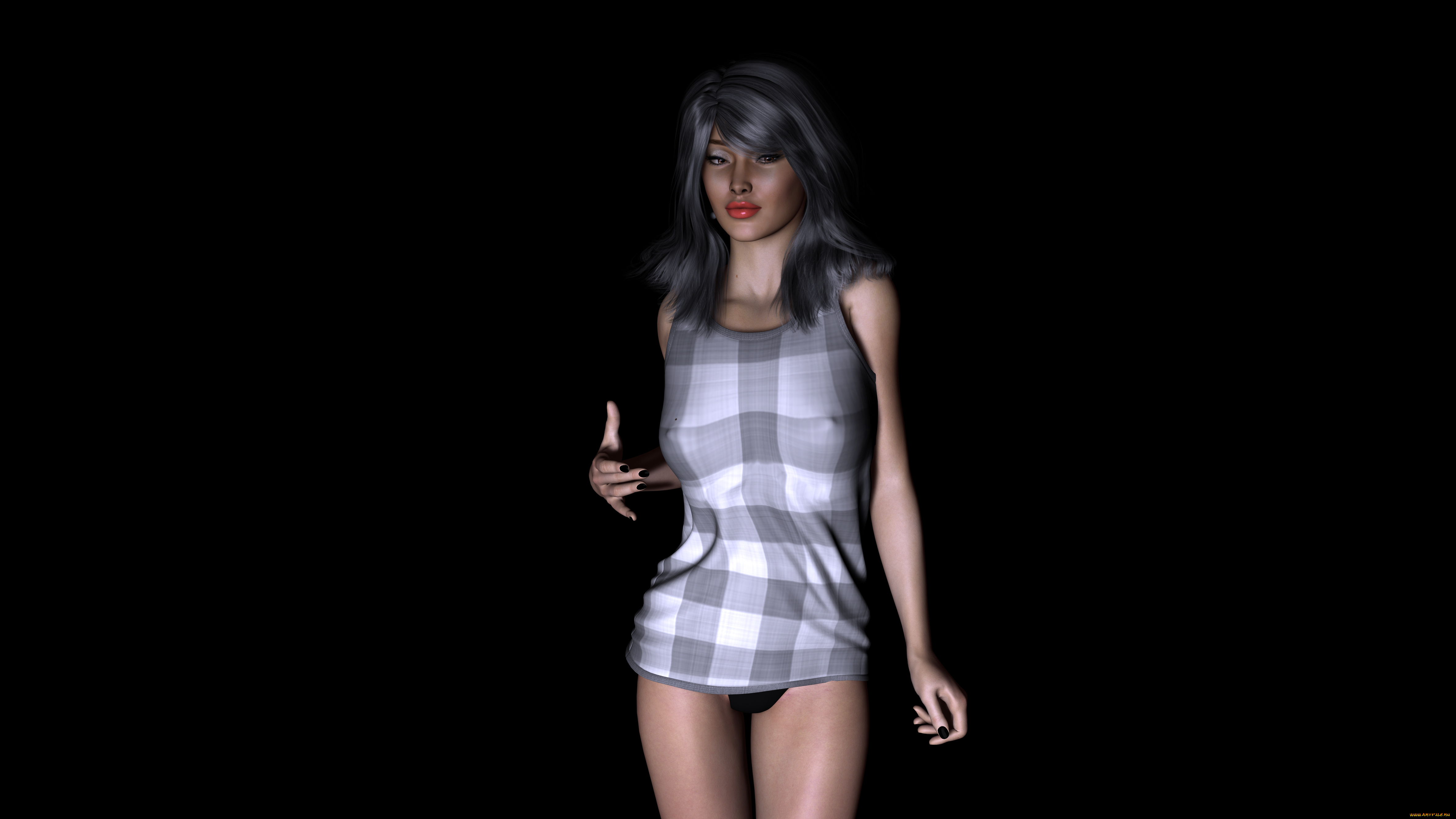 ashani, 3д, графика, люди, , people, фон, взгляд, девушка