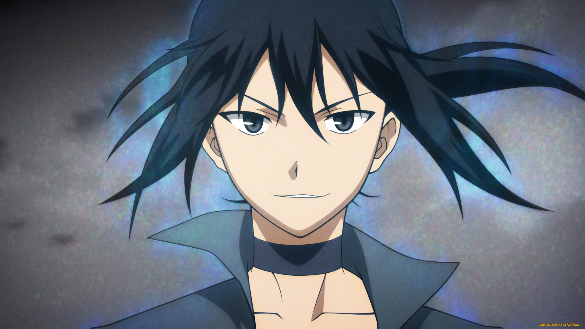 аниме, canaan, фон, взгляд, парень