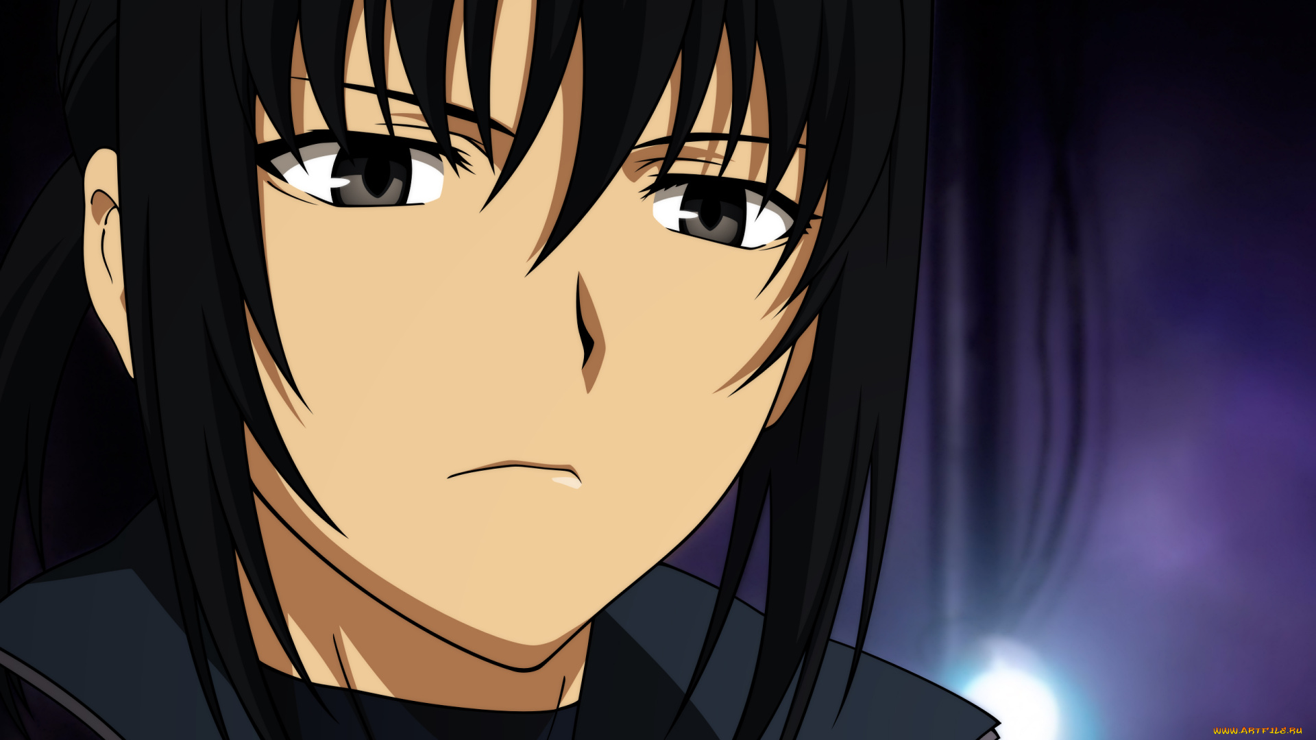 аниме, canaan, парень, фон, взгляд