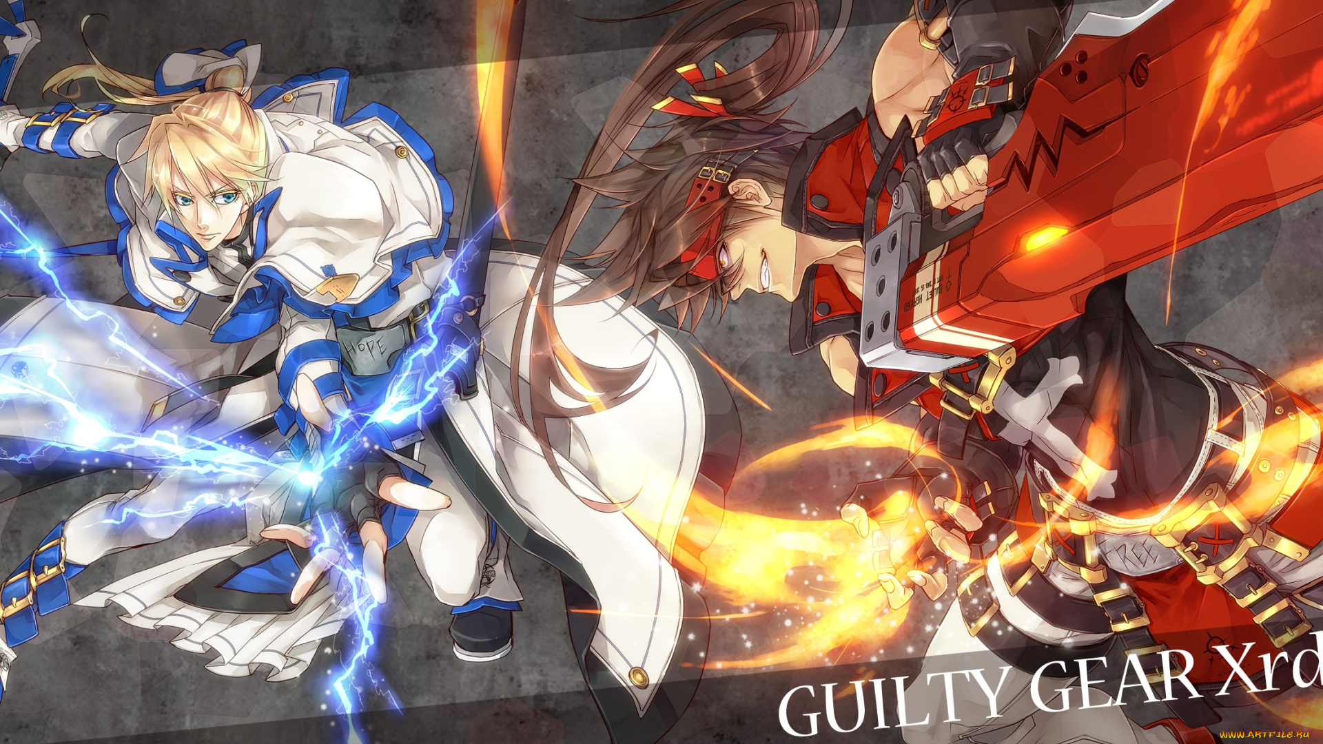 аниме, guilty, gear, парни
