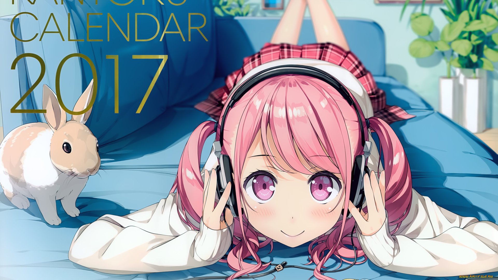 аниме, kantoku, , artbook, фон, взгляд, девушка