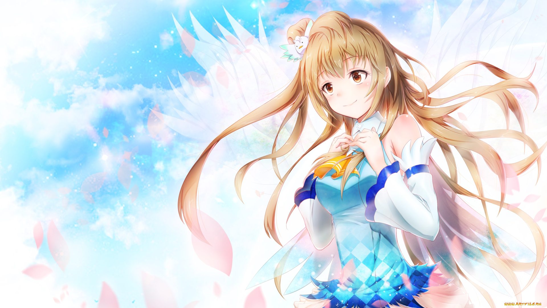 аниме, love, live, , school, idol, project, фон, взгляд, девушка