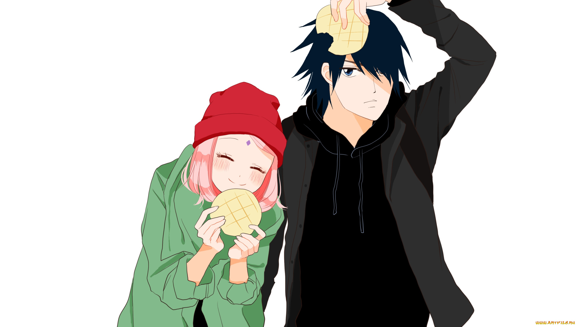 аниме, naruto, саске, сакура