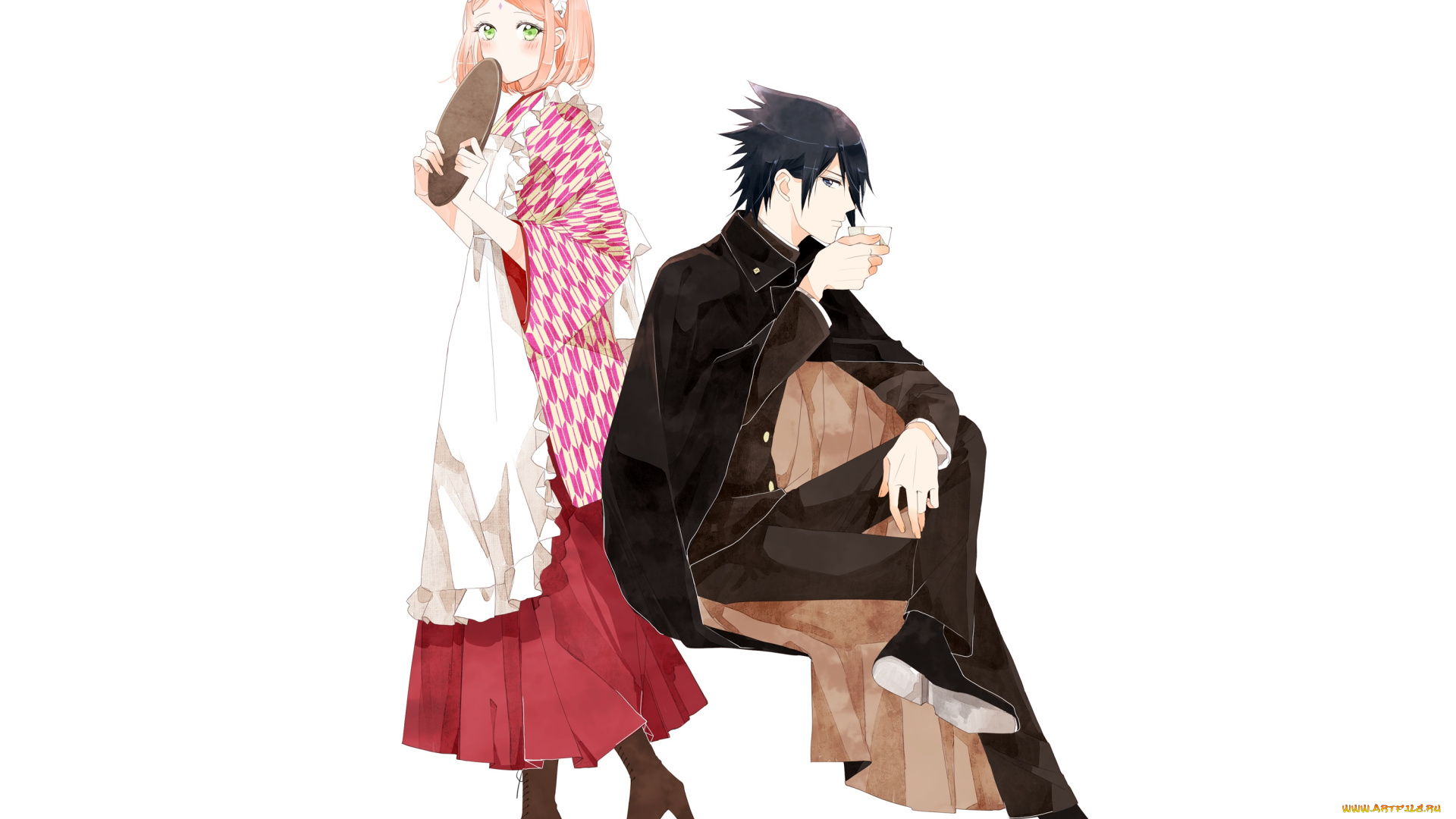 аниме, naruto, саске, сакура