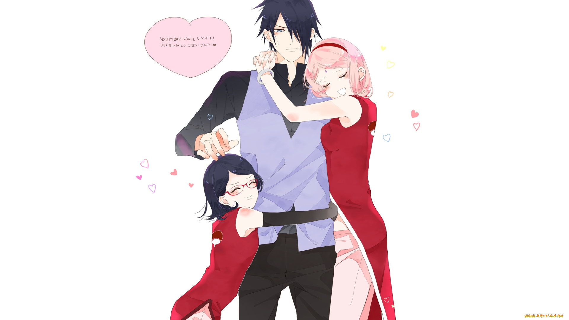 аниме, naruto, саске, сакура