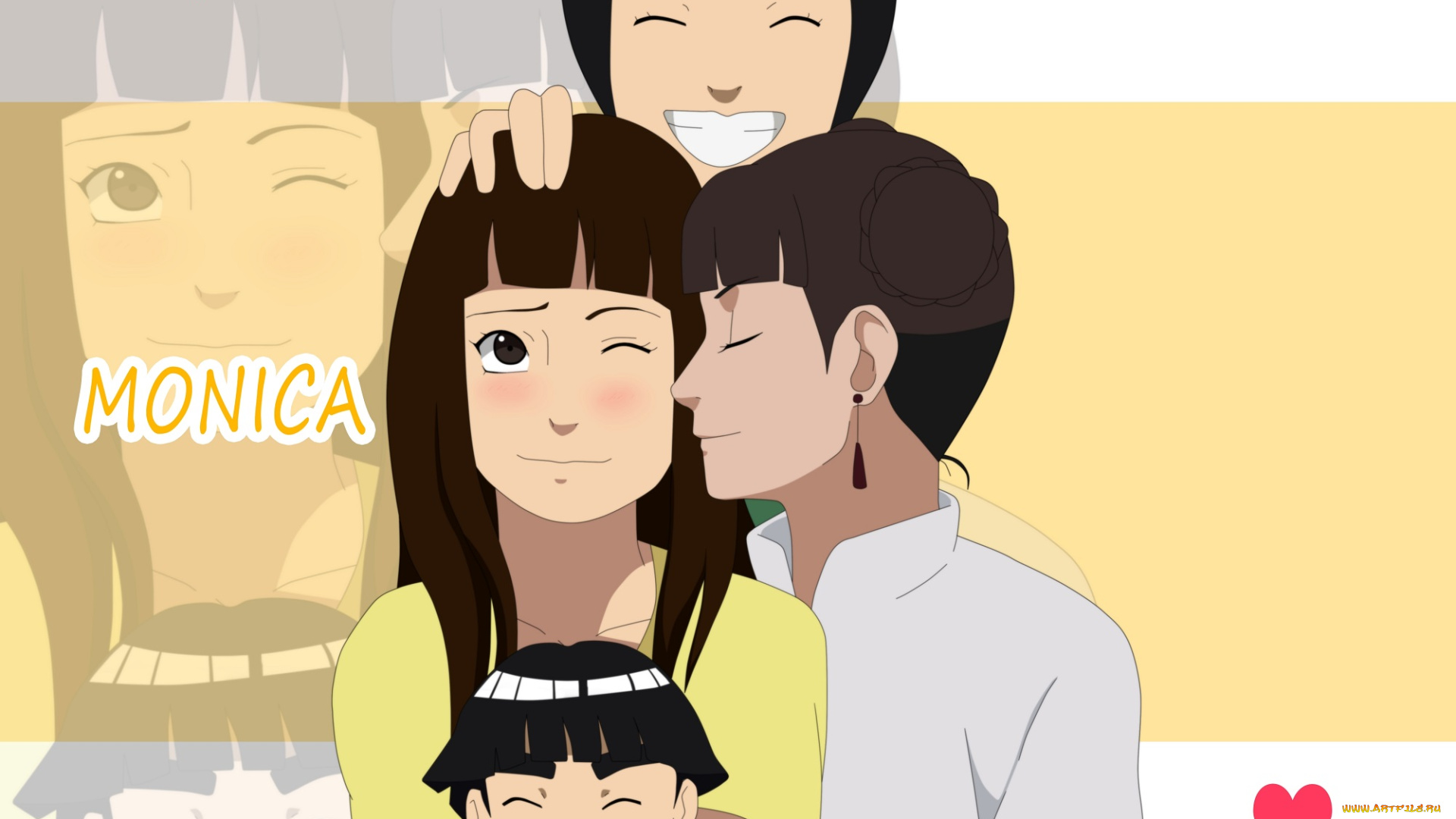 аниме, naruto, семья