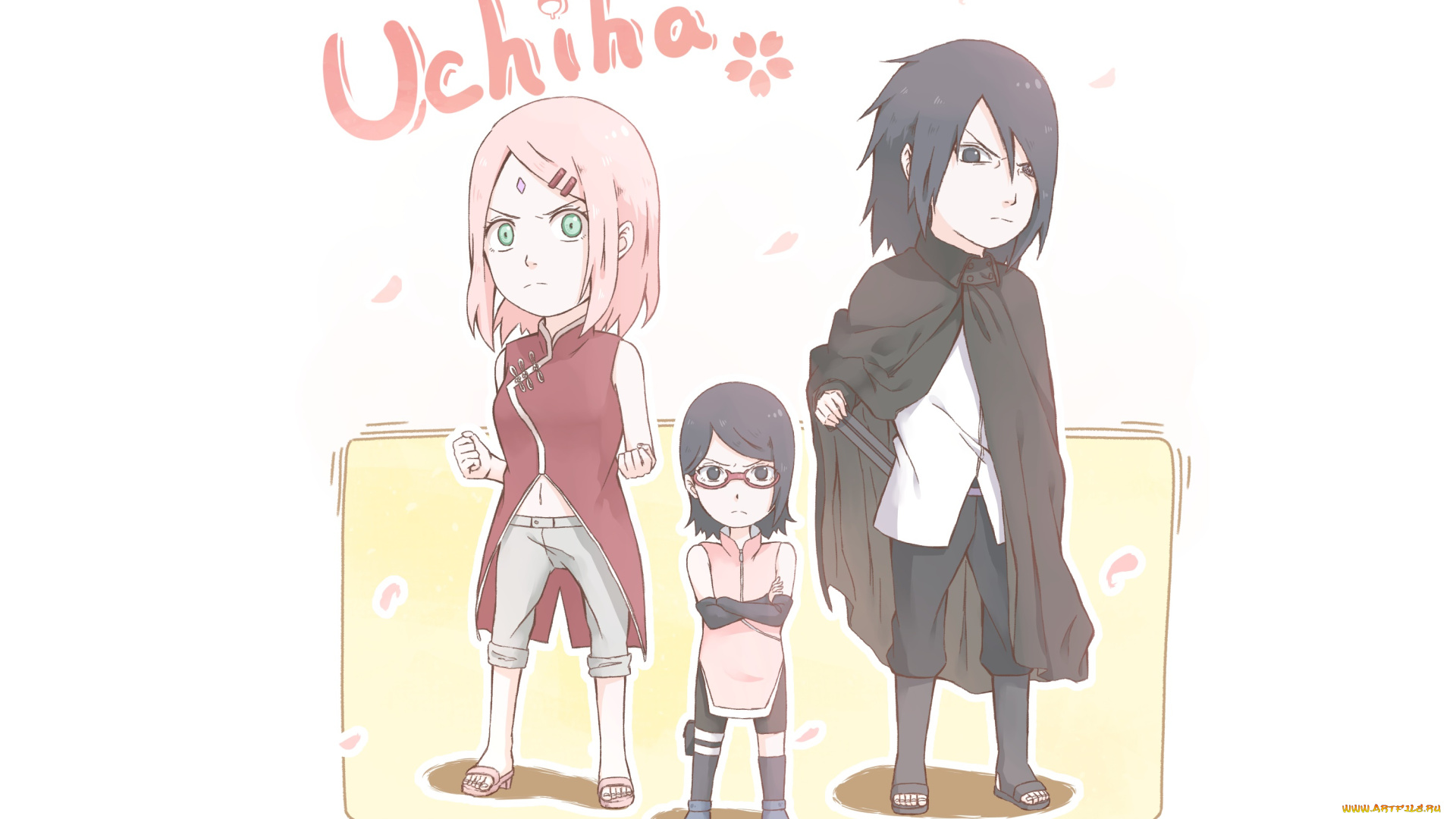 аниме, naruto, семья