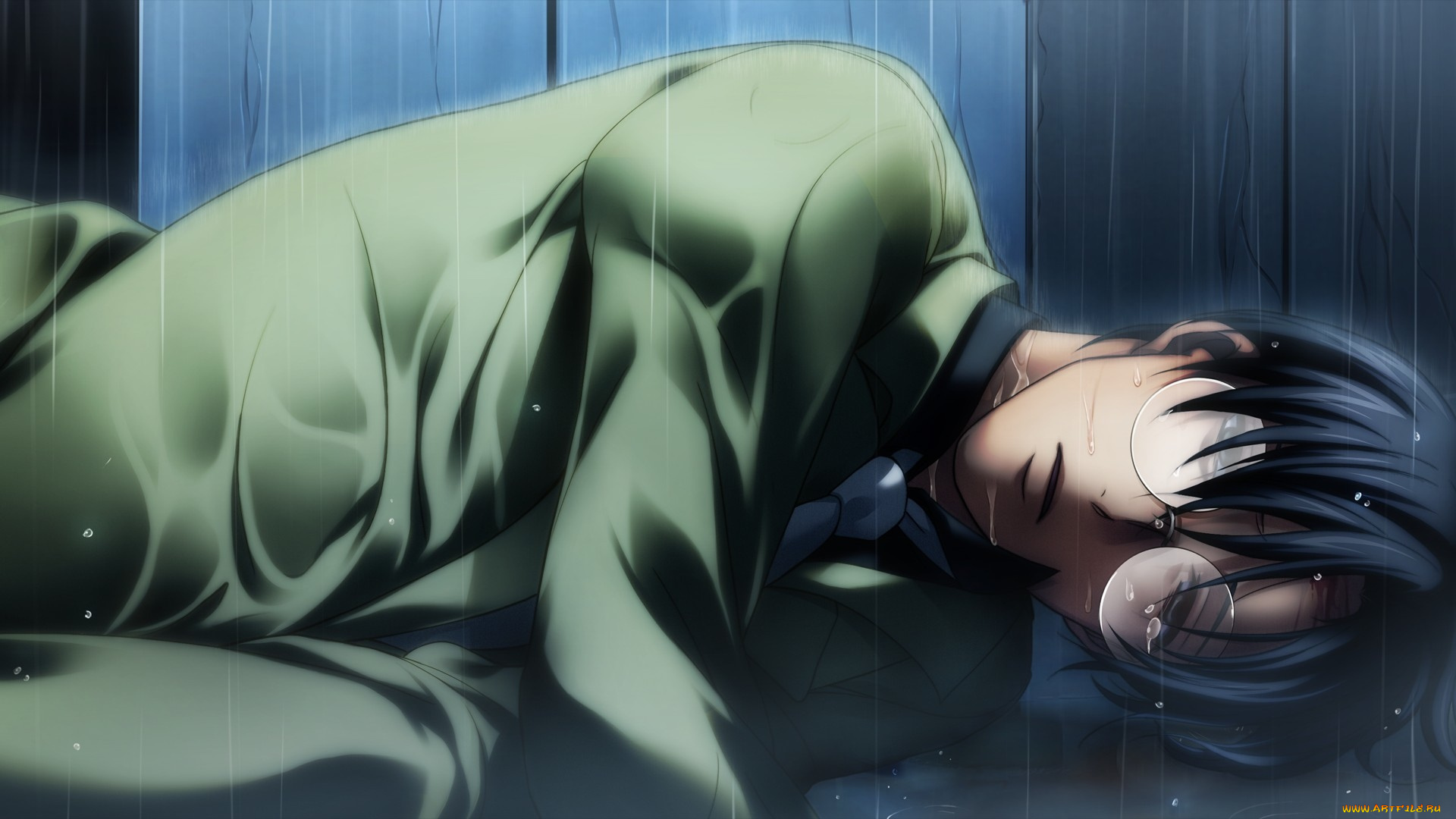 аниме, umineko, no, naku, koro, ni, фон, взгляд, парень