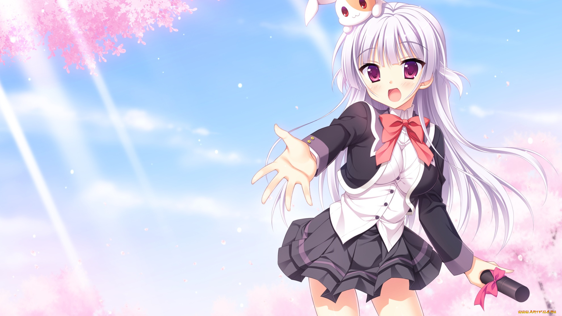 аниме, unknown, , другое, фон, взгляд, девушка