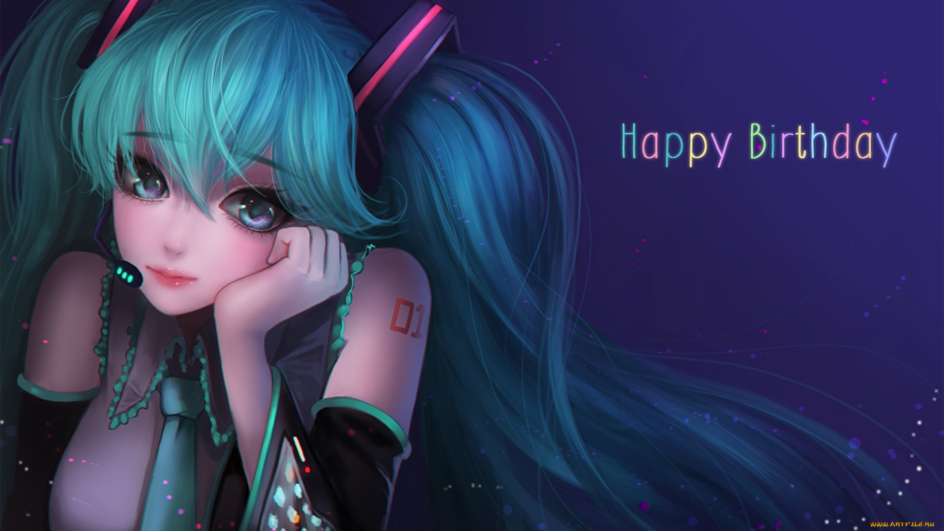 аниме, vocaloid, hatsune, miku