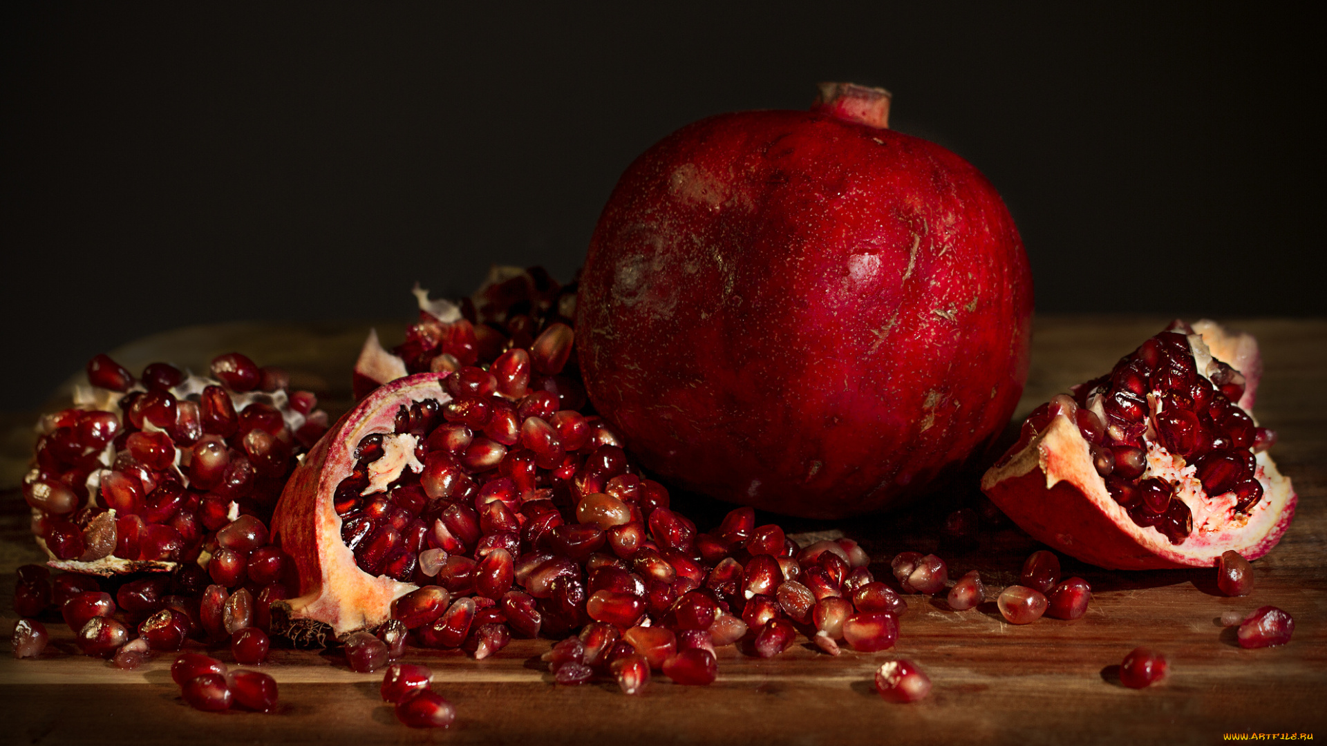 еда, гранат, плоды