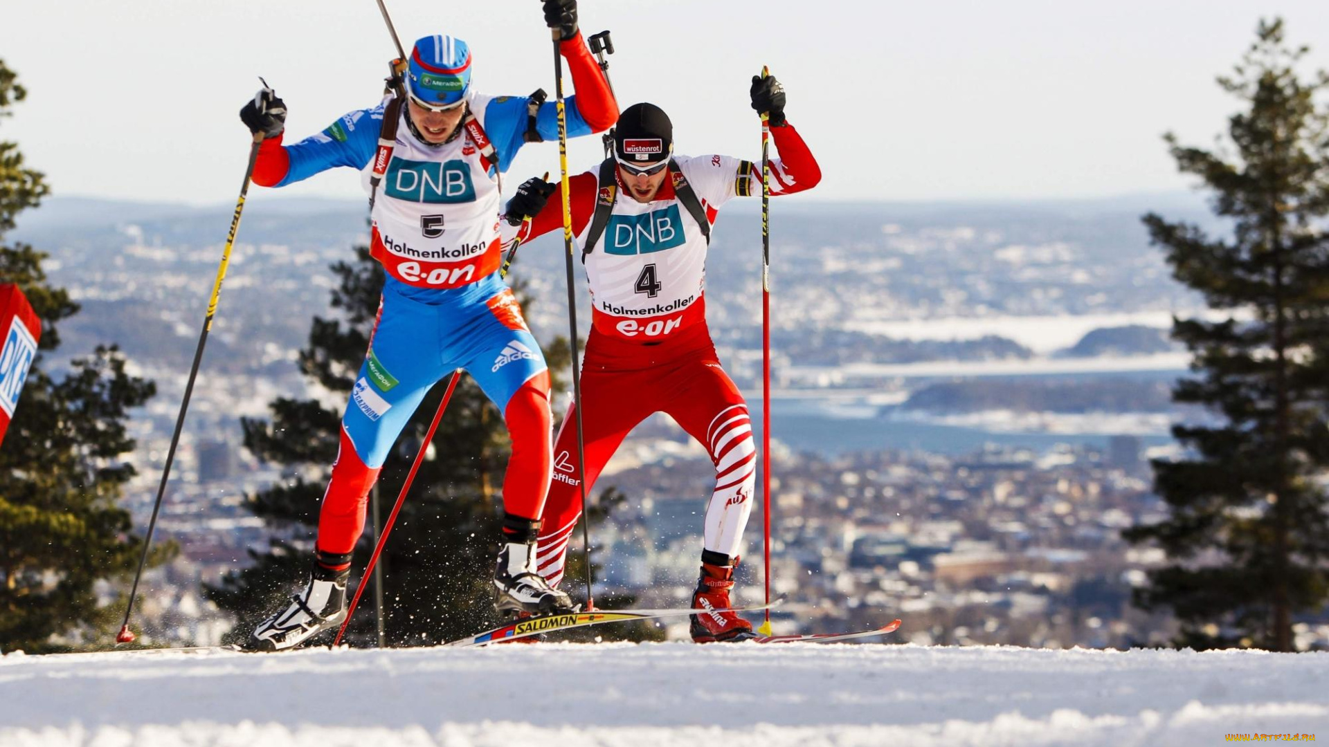 спорт, лыжный, спорт, лыжники