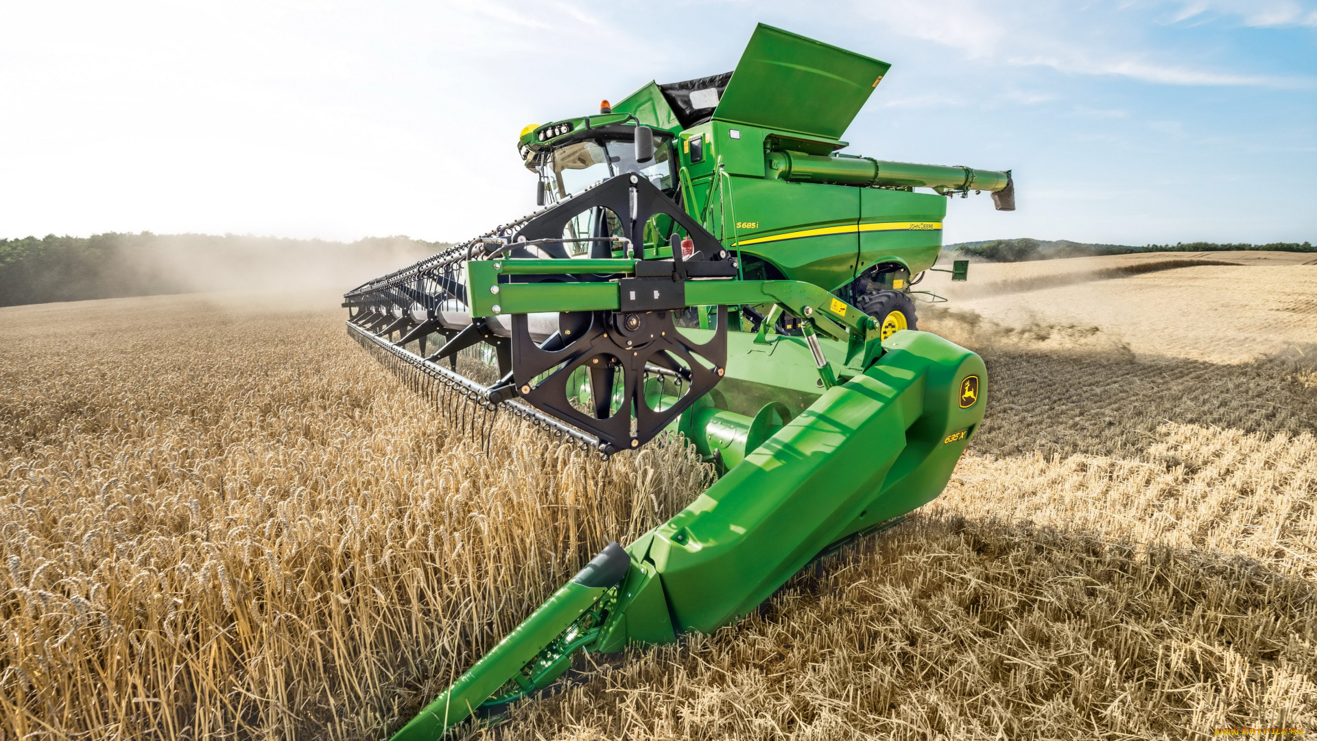 техника, комбайны, john, deere