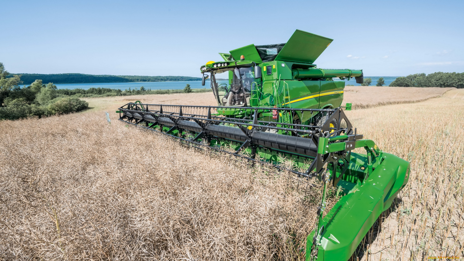 техника, комбайны, john, deere