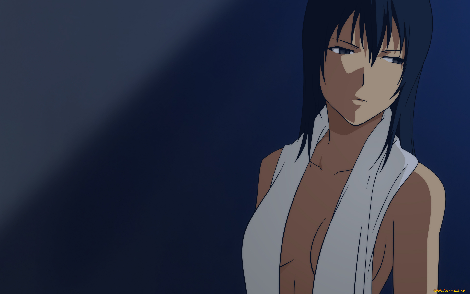 аниме, canaan, фон, девушка, взгляд