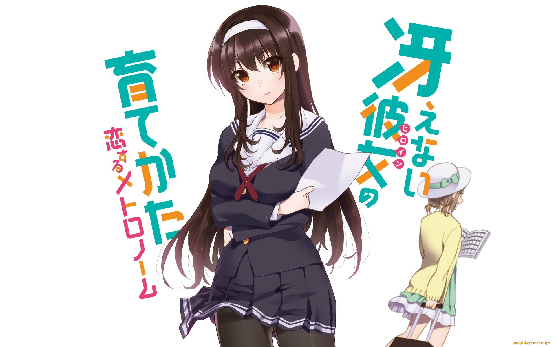 аниме, saikano, девушка, взгляд, фон