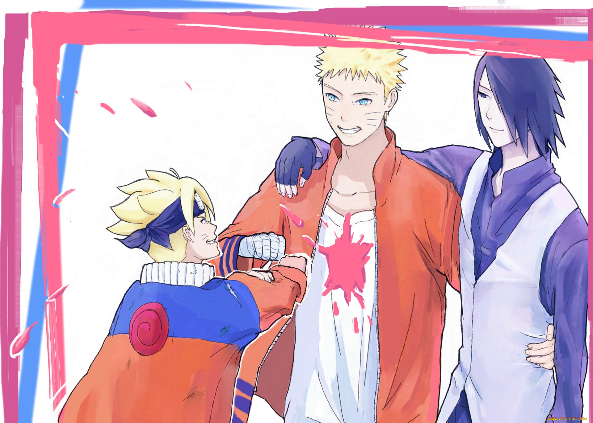 аниме, naruto, боруто, наруто, саске