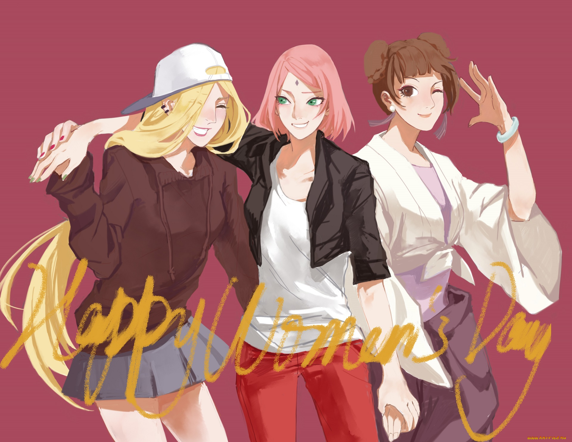 аниме, naruto, девушки