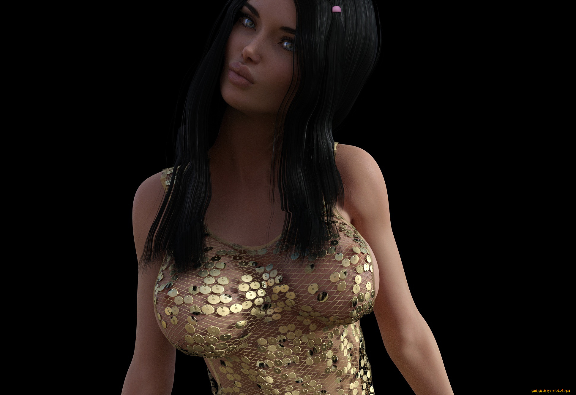 3д, графика, люди, , people, девушка, взгляд, фон