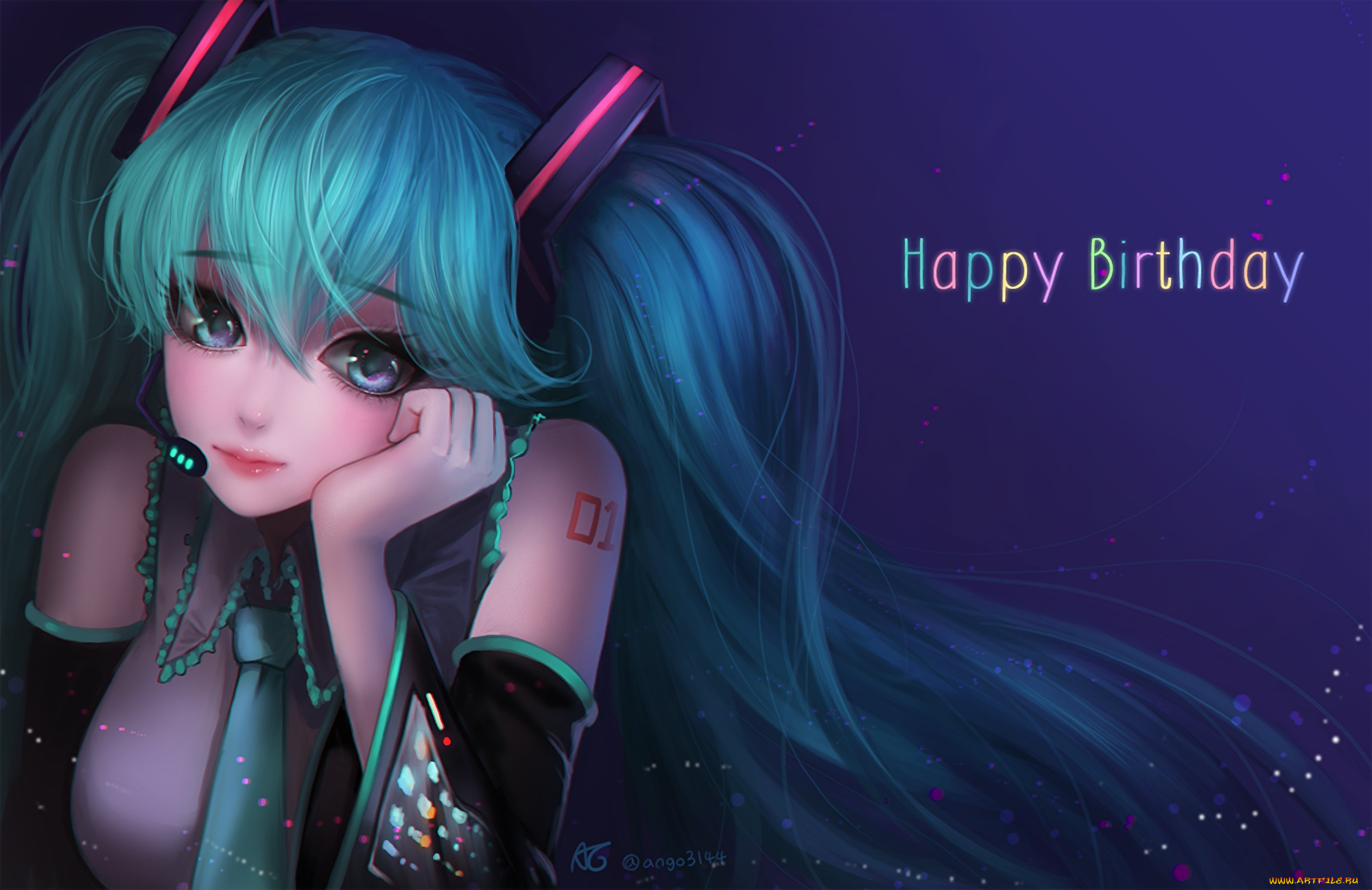аниме, vocaloid, hatsune, miku