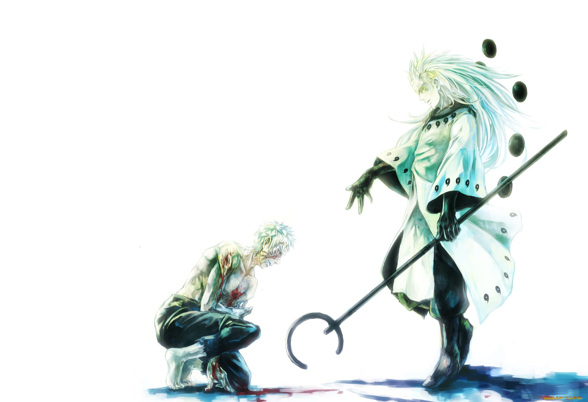 аниме, naruto, учиха, мадара, обито