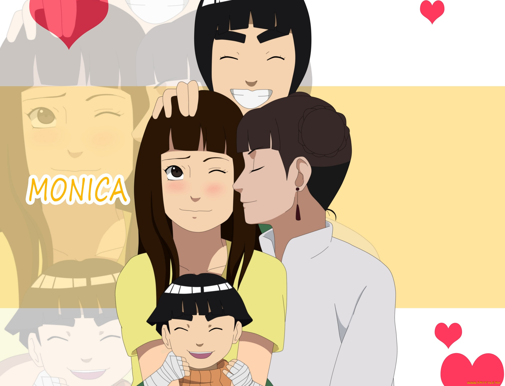 аниме, naruto, семья