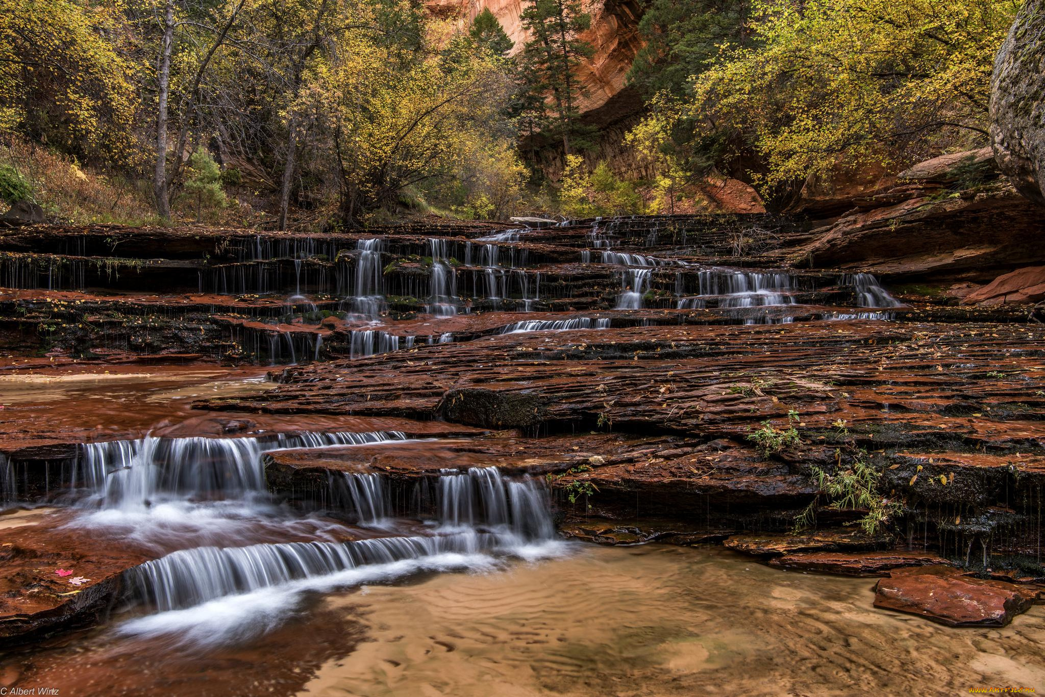 природа, водопады, водопад, река
