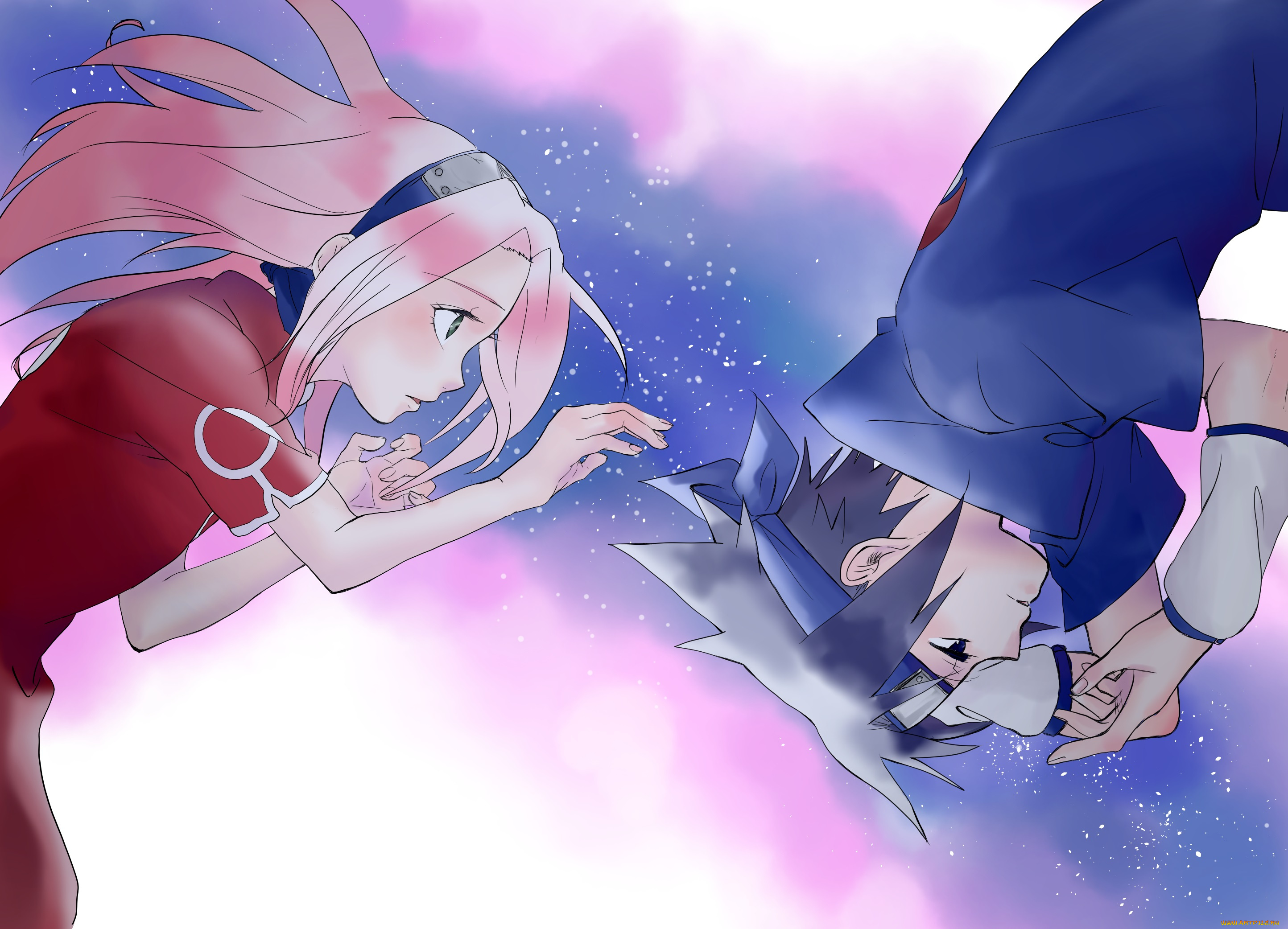 аниме, naruto, саске, сакура