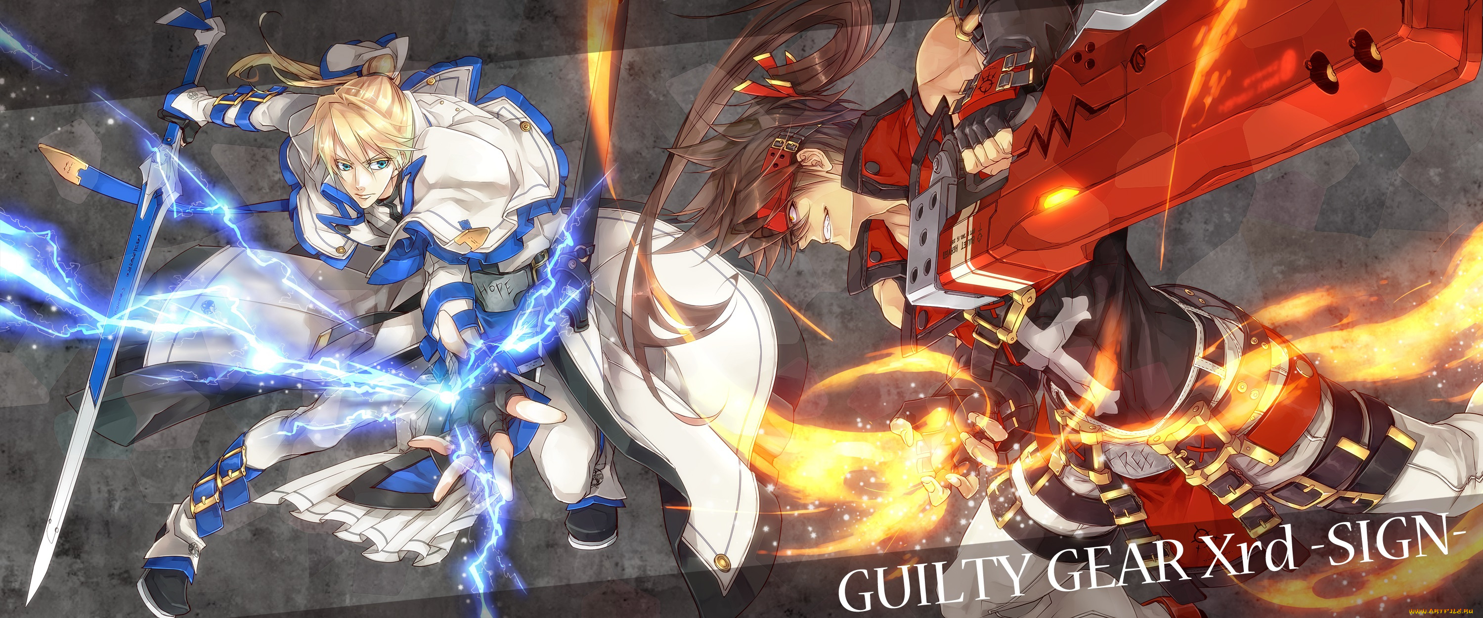аниме, guilty, gear, парни