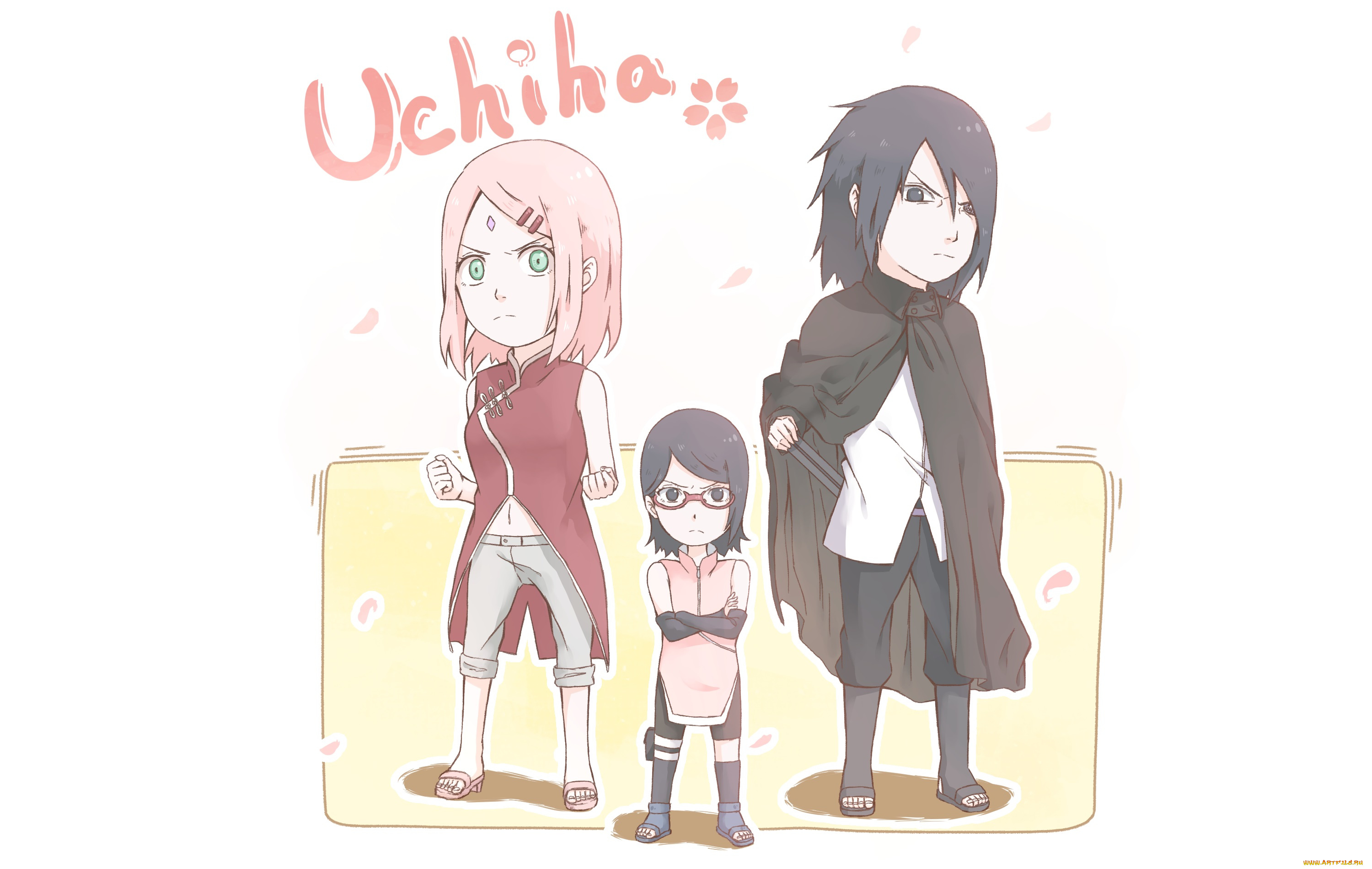 аниме, naruto, семья