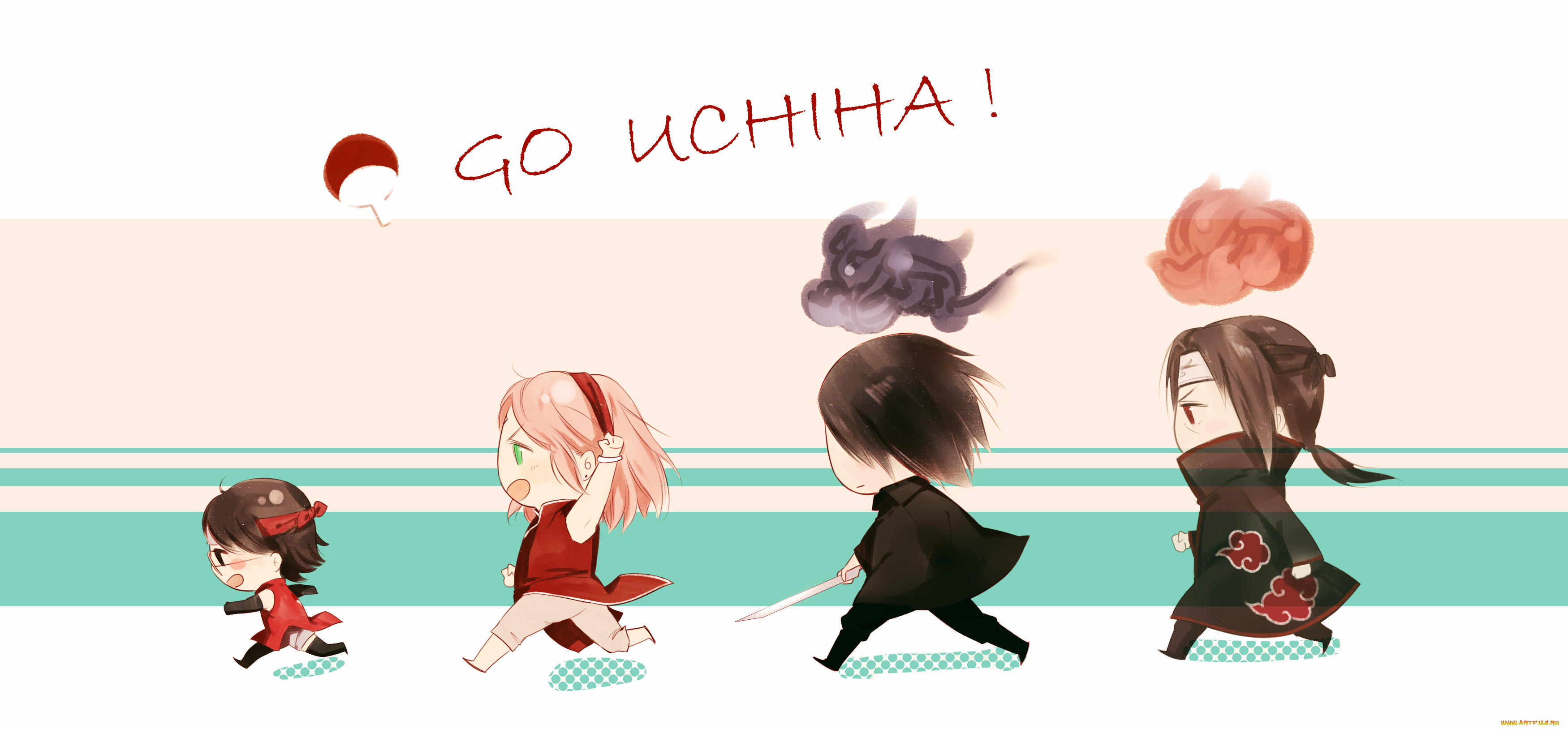 аниме, naruto, сарада, итачи, сакура, саске